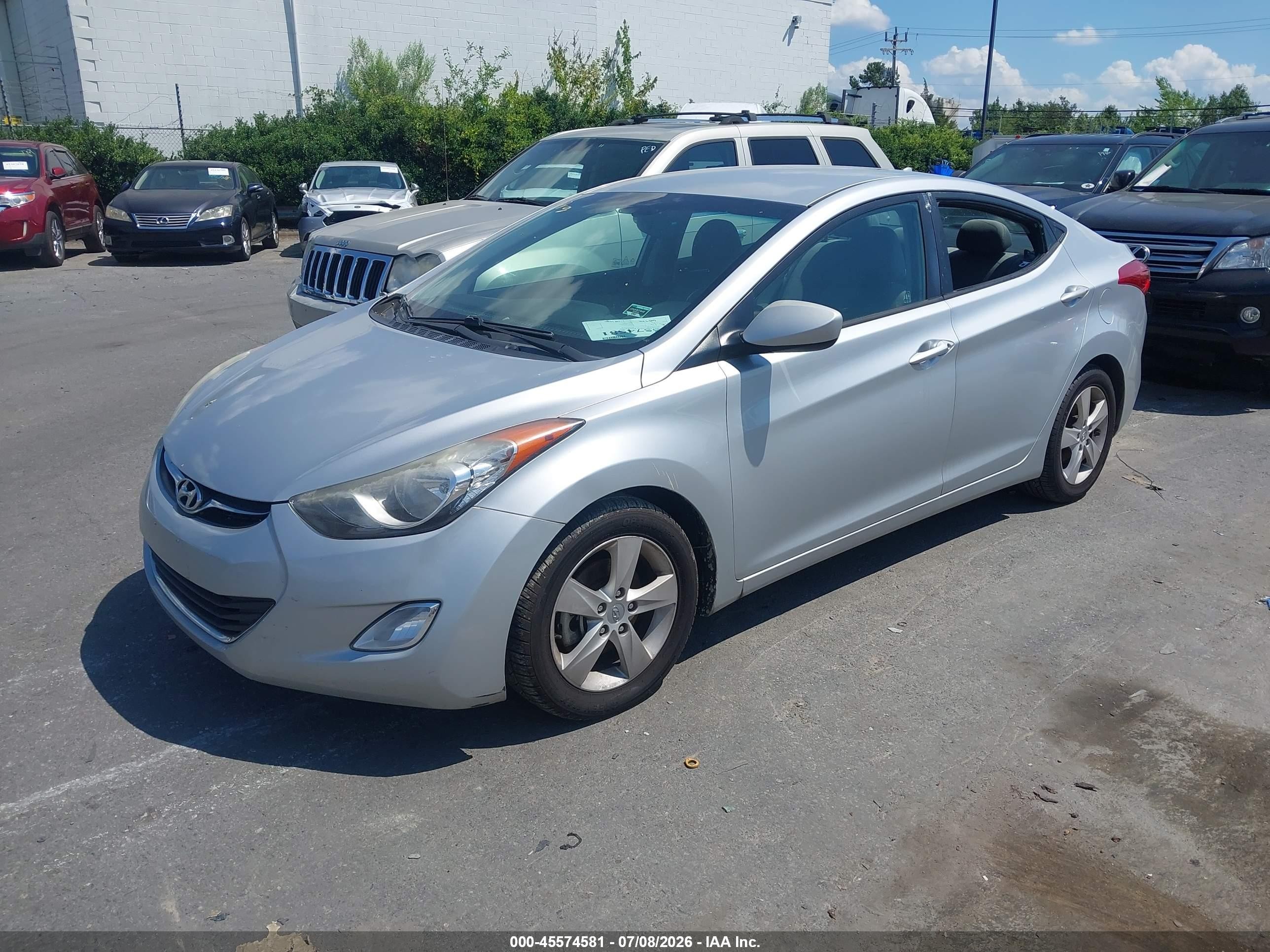 2013 Hyundai Elantra Gls Silver vin: 5NPDH4AE6DH332206