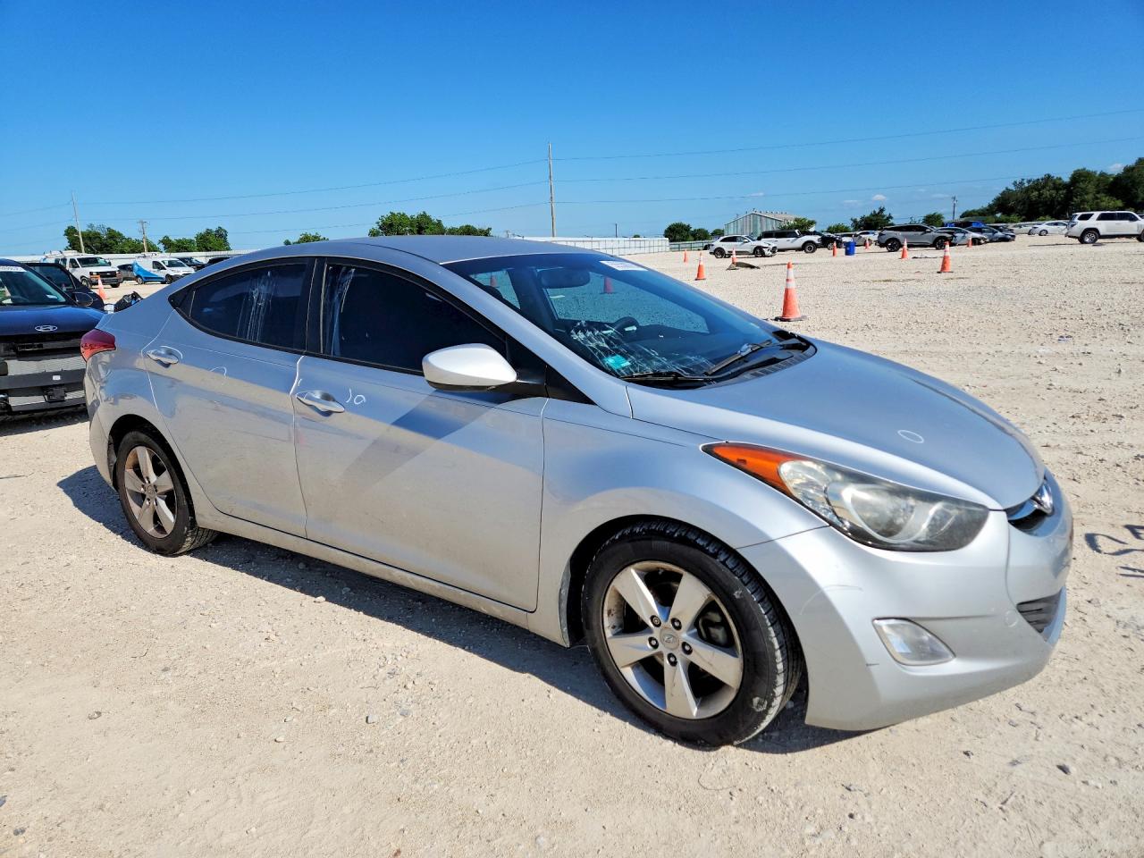 2013 Hyundai Elantra Gls Silver vin: 5NPDH4AE6DH335672