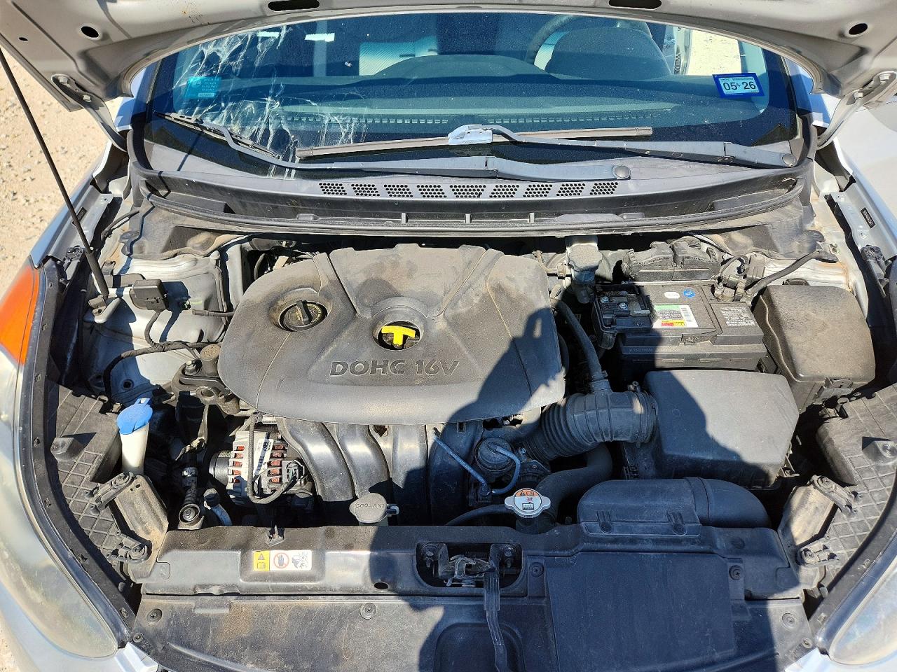 2013 Hyundai Elantra Gls Silver vin: 5NPDH4AE6DH335672