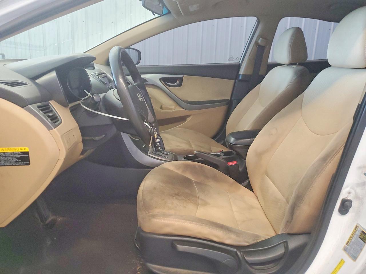 2013 Hyundai Elantra Gls White vin: 5NPDH4AE6DH340905