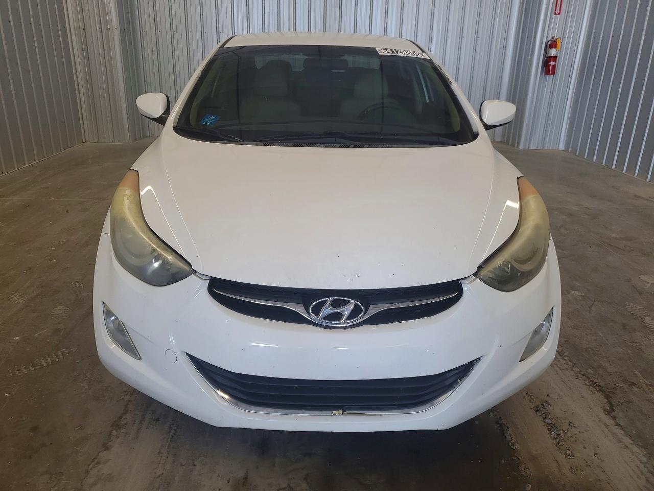 2013 Hyundai Elantra Gls White vin: 5NPDH4AE6DH340905