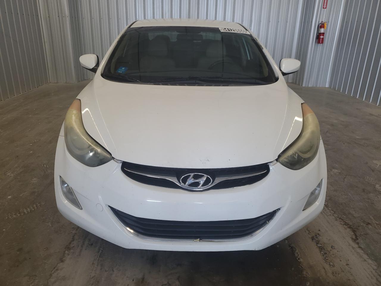 2013 Hyundai Elantra Gls White vin: 5NPDH4AE6DH340905 Damage: Left Head Lamp, Faded, Repair Required