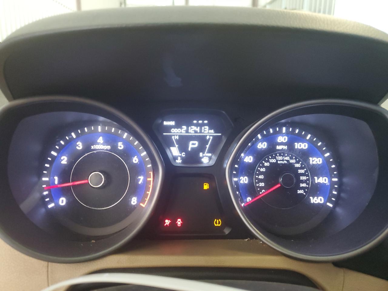 2013 Hyundai Elantra Gls White vin: 5NPDH4AE6DH340905 Damage: Warning Light - Air Bag, On, Unacceptable