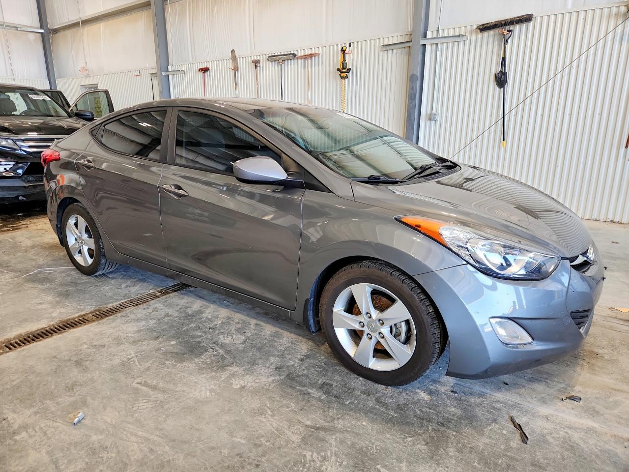 2013 Hyundai Elantra Gls Gray vin: 5NPDH4AE6DH341133