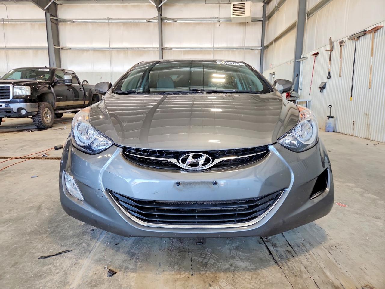 2013 Hyundai Elantra Gls Gray vin: 5NPDH4AE6DH341133
