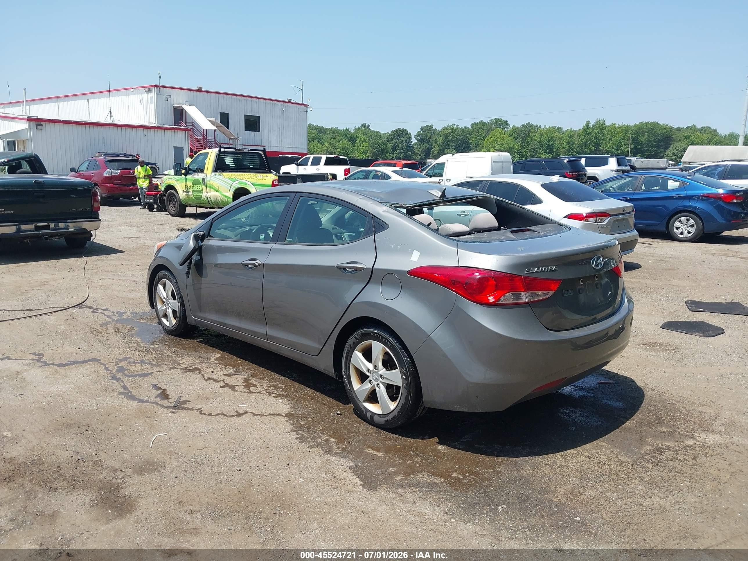 2013 Hyundai Elantra Gls Silver vin: 5NPDH4AE6DH343920