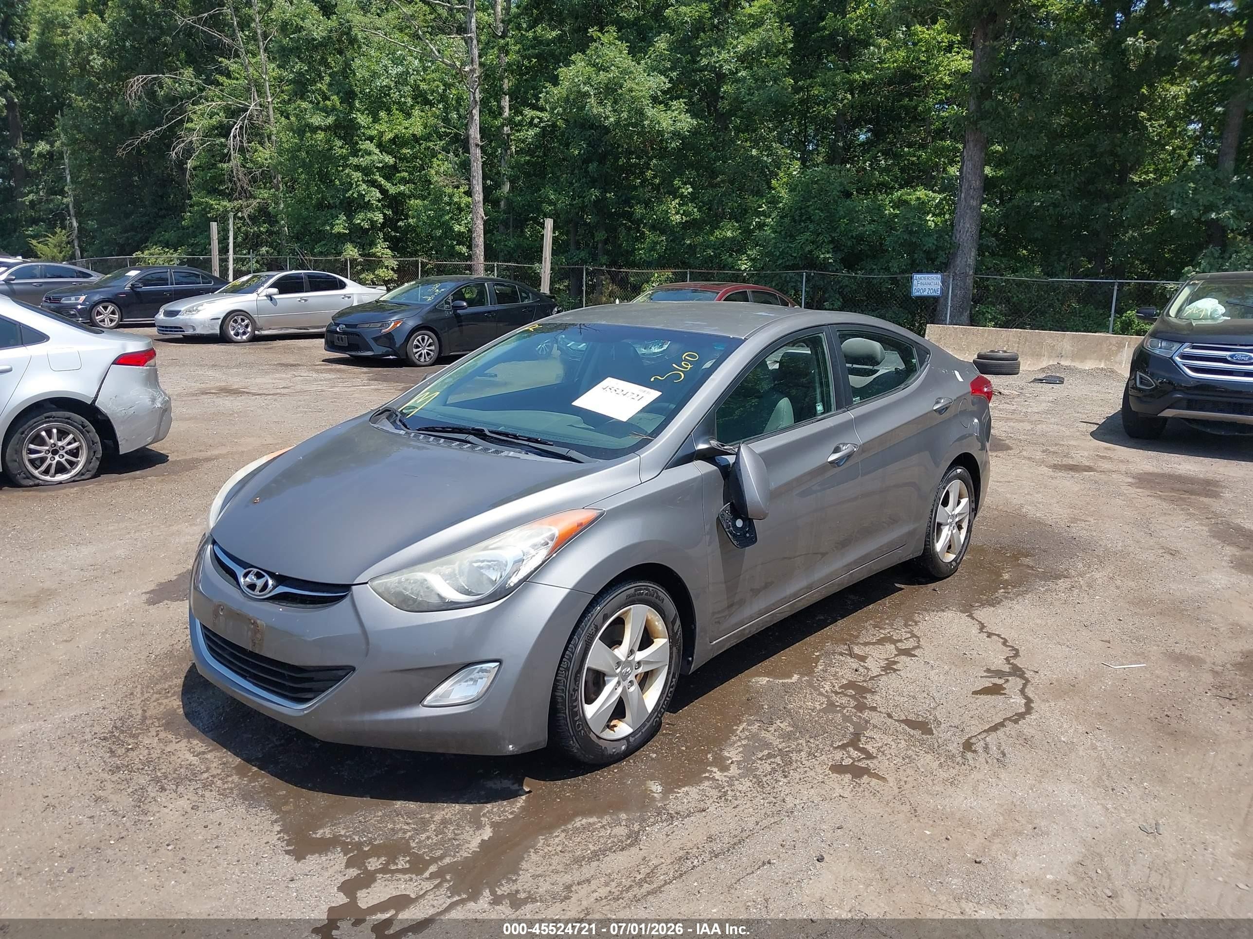 2013 Hyundai Elantra Gls Silver vin: 5NPDH4AE6DH343920