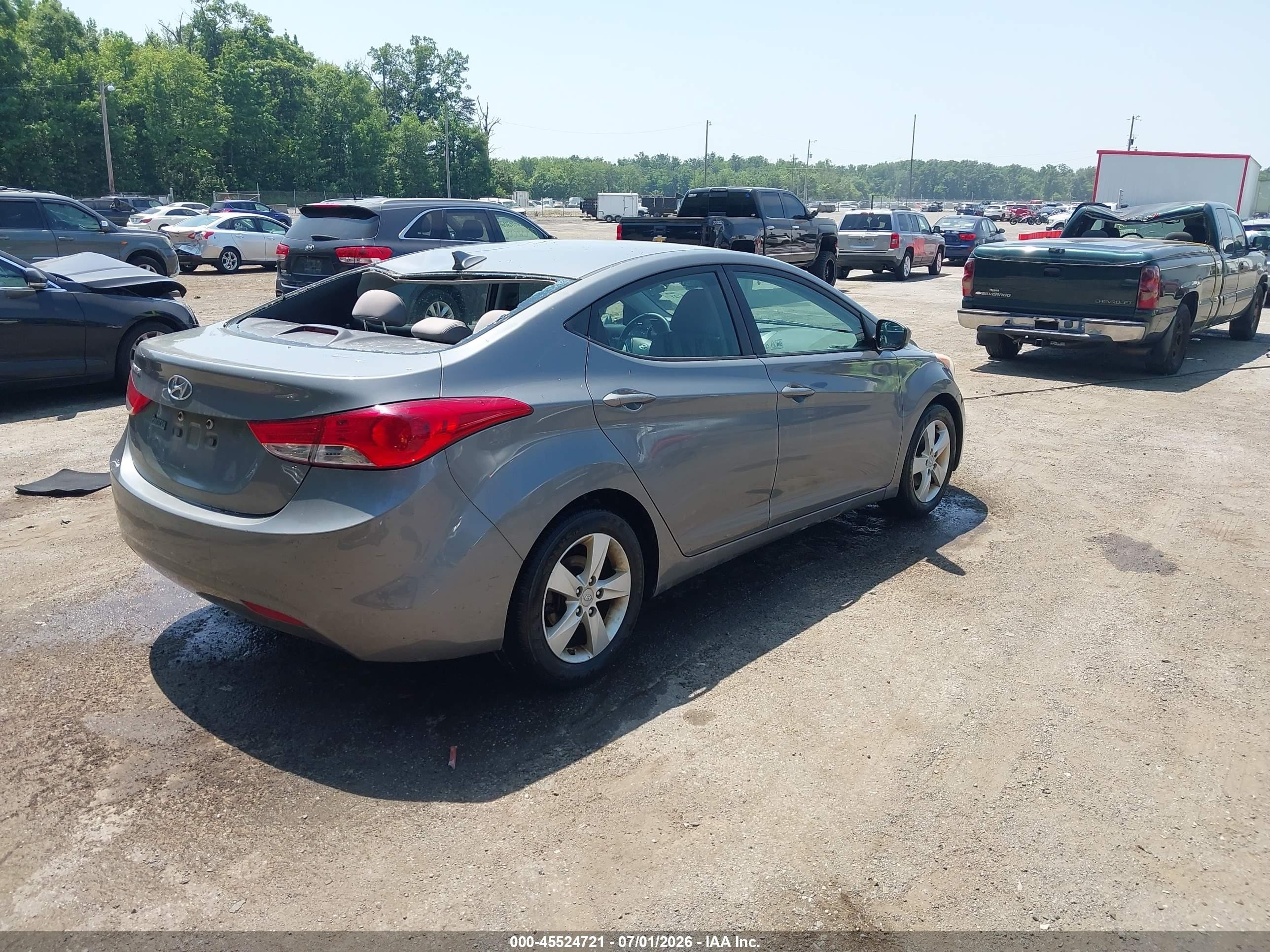 2013 Hyundai Elantra Gls Silver vin: 5NPDH4AE6DH343920