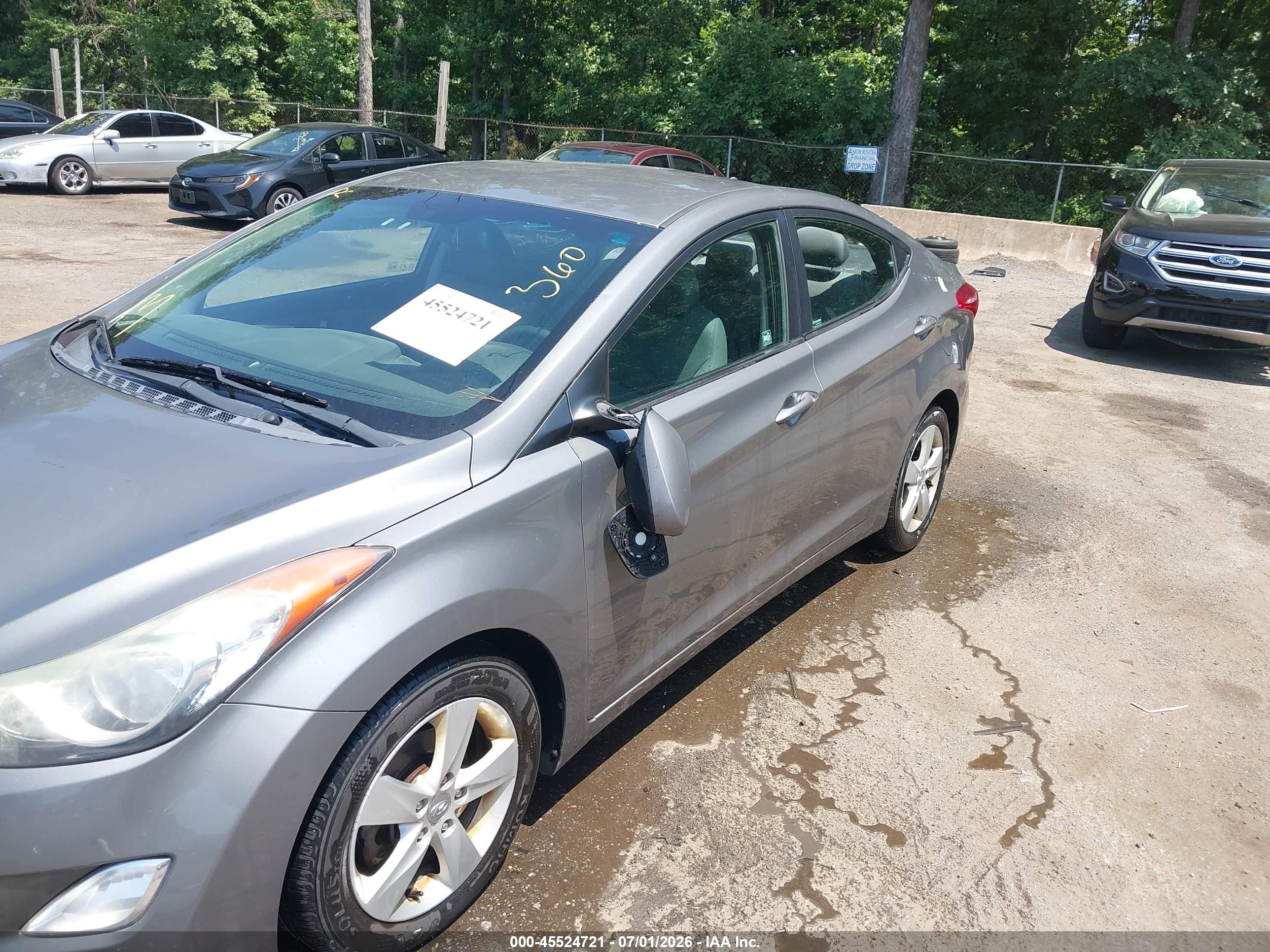 2013 Hyundai Elantra Gls Silver vin: 5NPDH4AE6DH343920