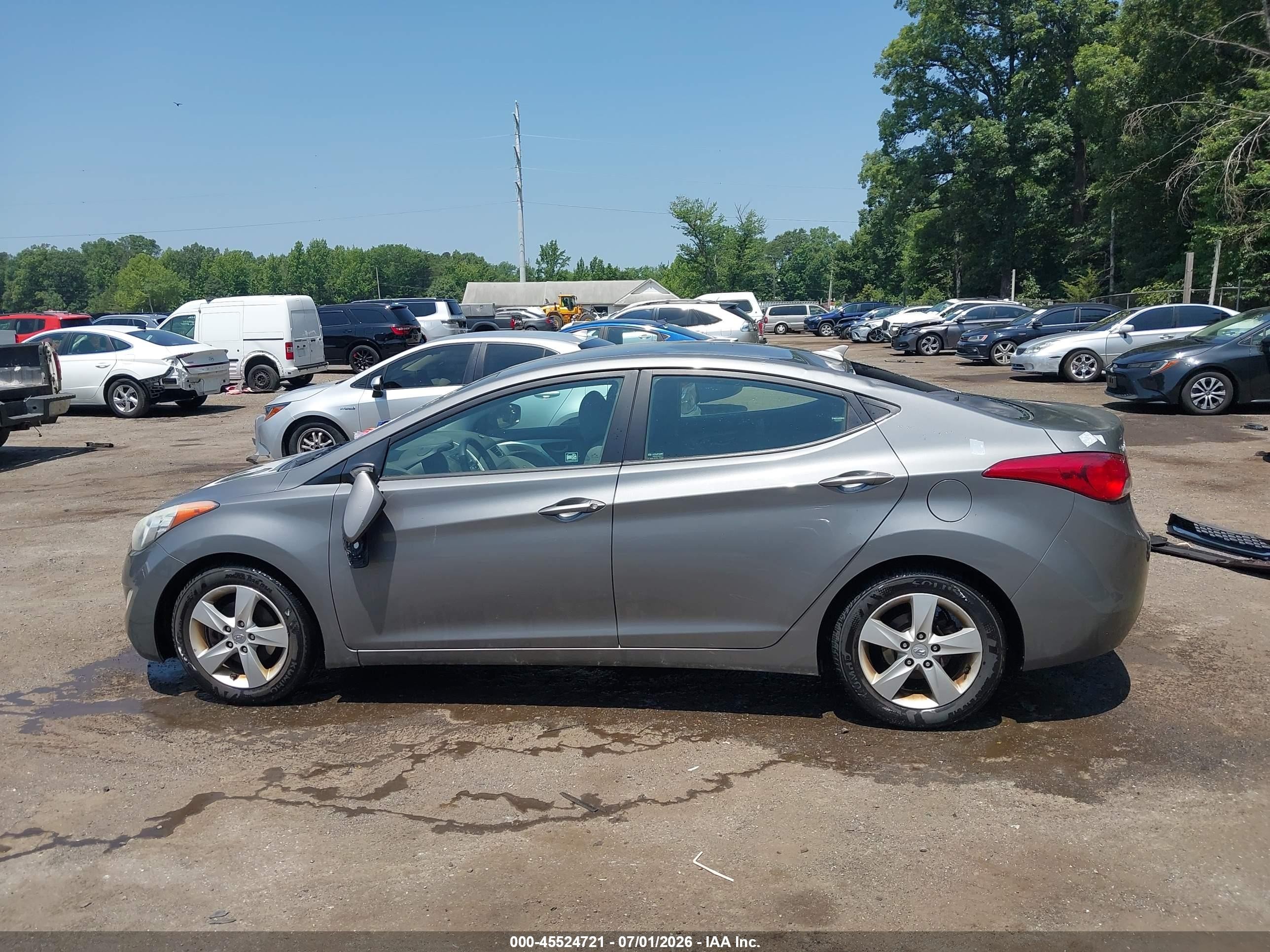 2013 Hyundai Elantra Gls Silver vin: 5NPDH4AE6DH343920