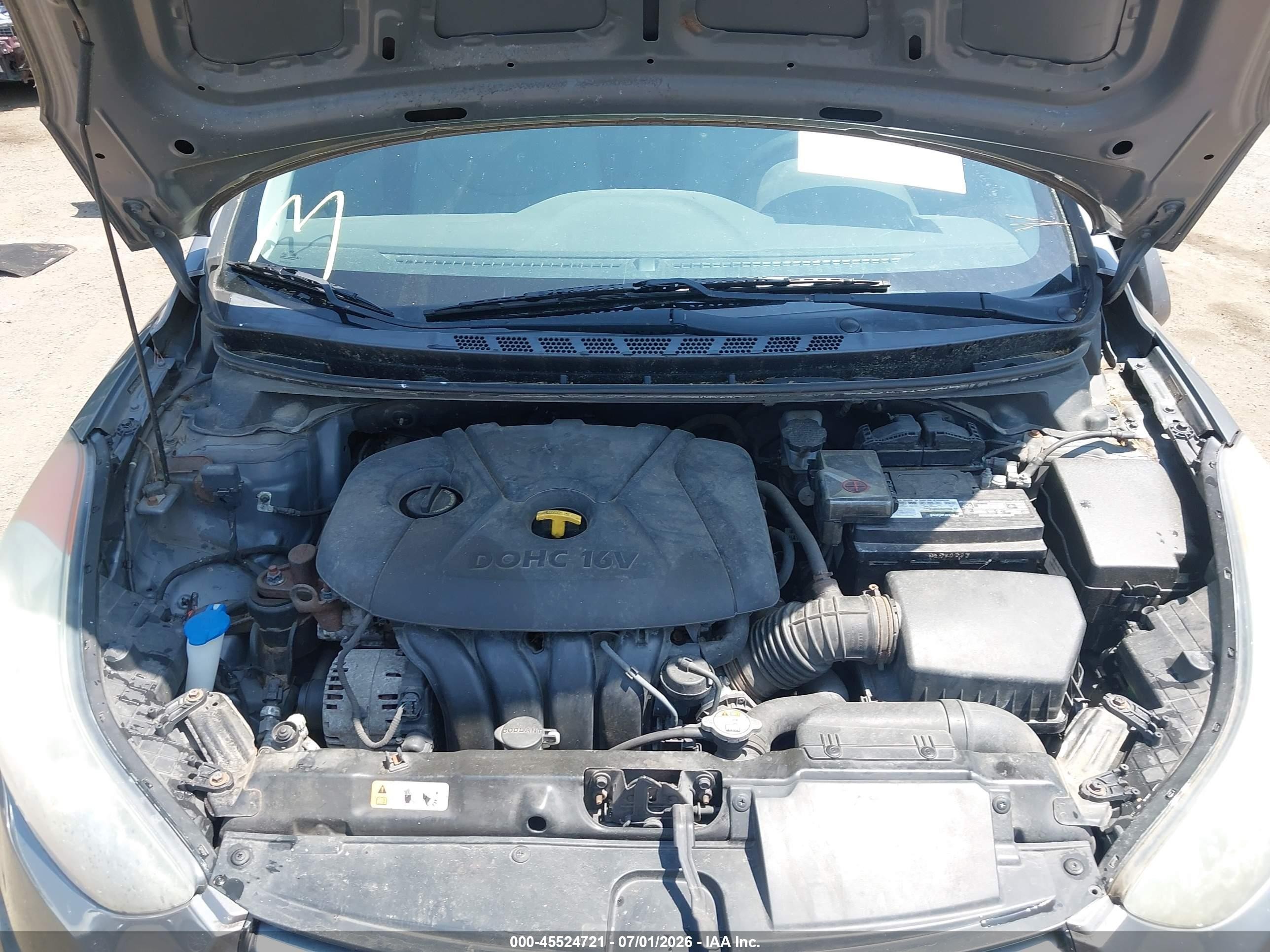 2013 Hyundai Elantra Gls Silver vin: 5NPDH4AE6DH343920