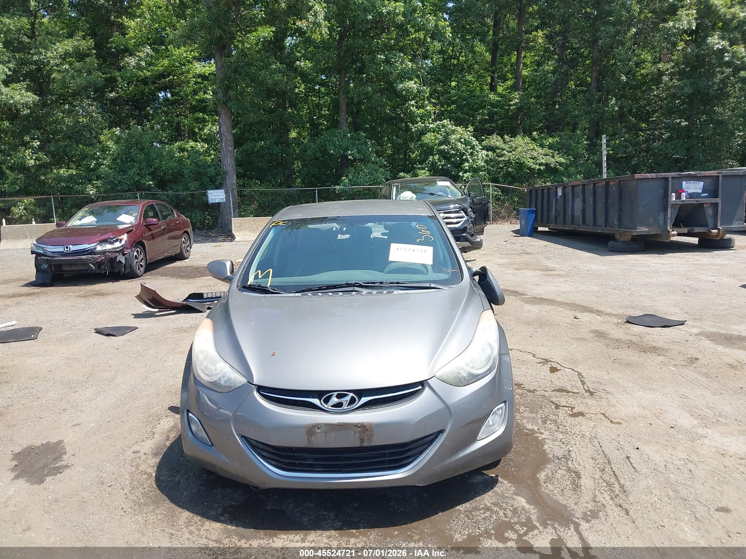 2013 Hyundai Elantra Gls Silver vin: 5NPDH4AE6DH343920