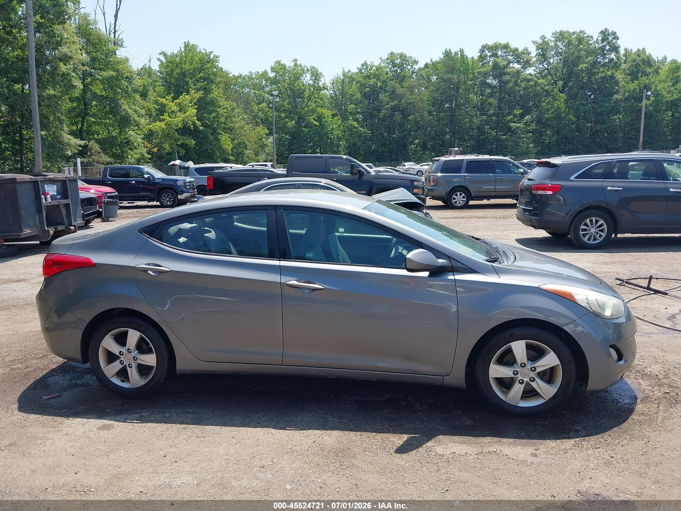 2013 Hyundai Elantra Gls Silver vin: 5NPDH4AE6DH343920