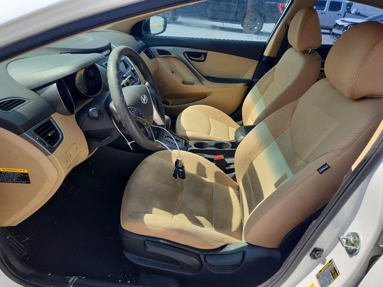 2013 Hyundai Elantra Gls White vin: 5NPDH4AE6DH344551