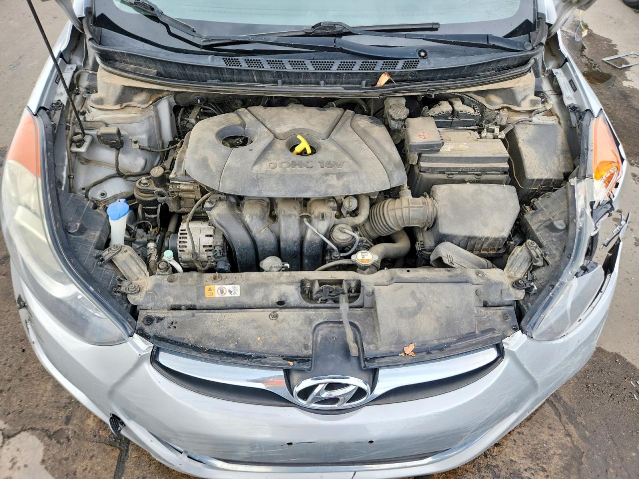 2013 Hyundai Elantra Gls Silver vin: 5NPDH4AE6DH351113