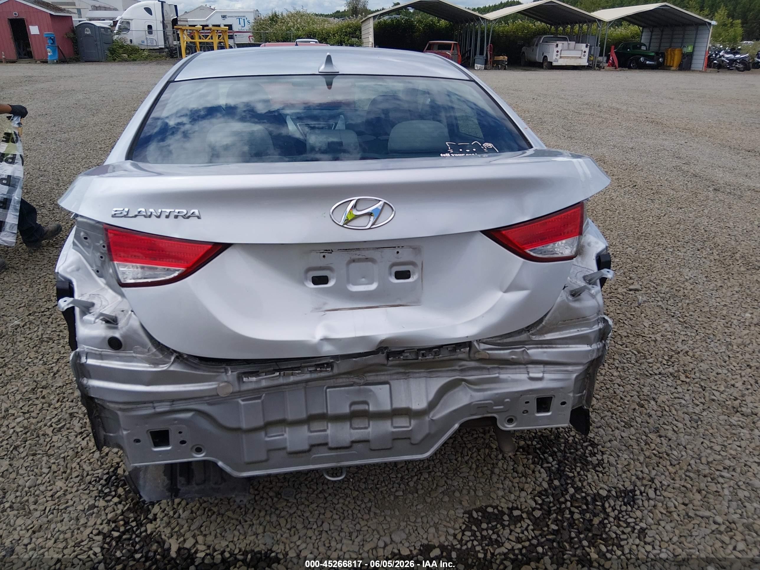 2013 Hyundai Elantra Gls Silver vin: 5NPDH4AE6DH353590