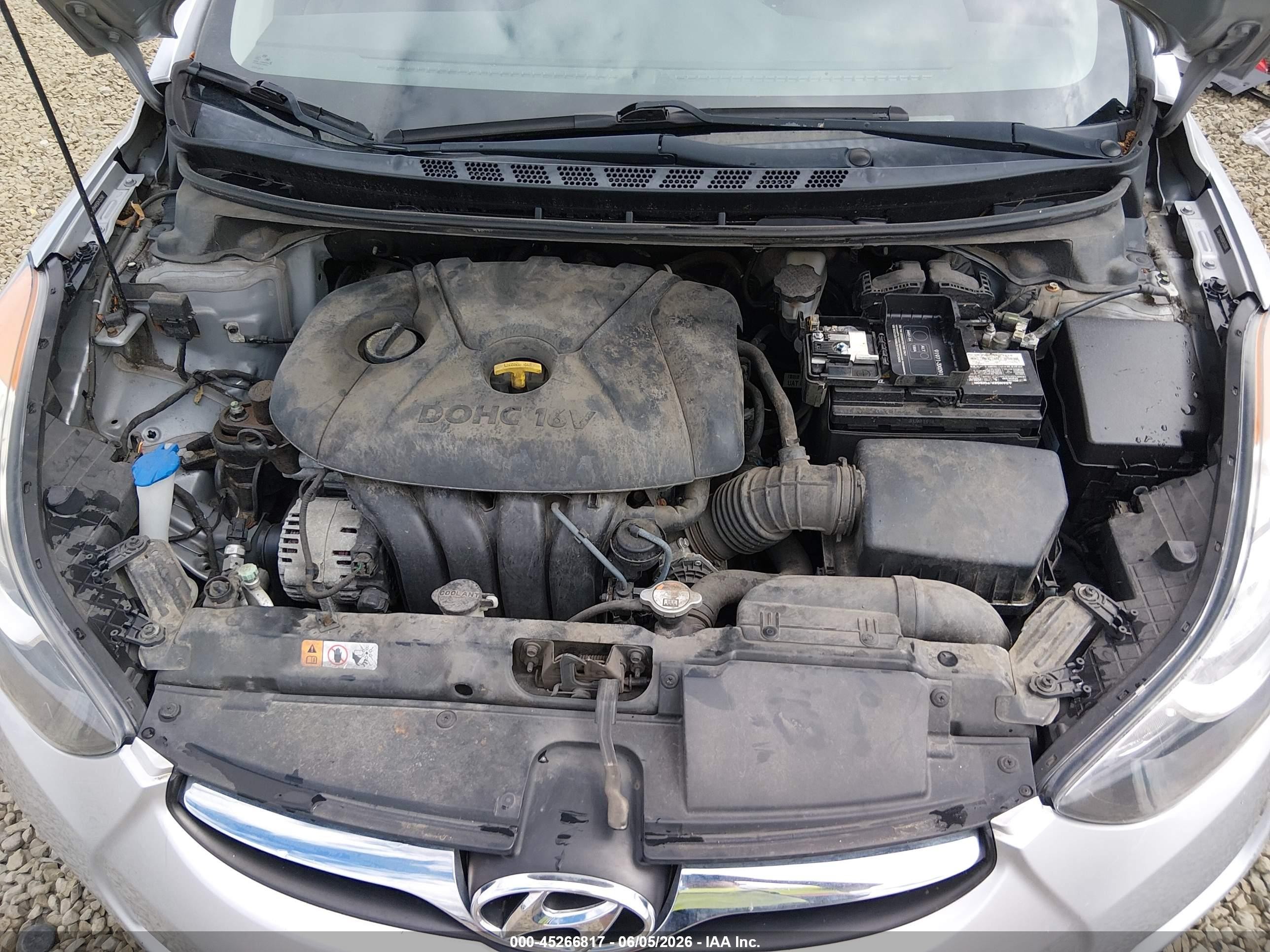 2013 Hyundai Elantra Gls Silver vin: 5NPDH4AE6DH353590