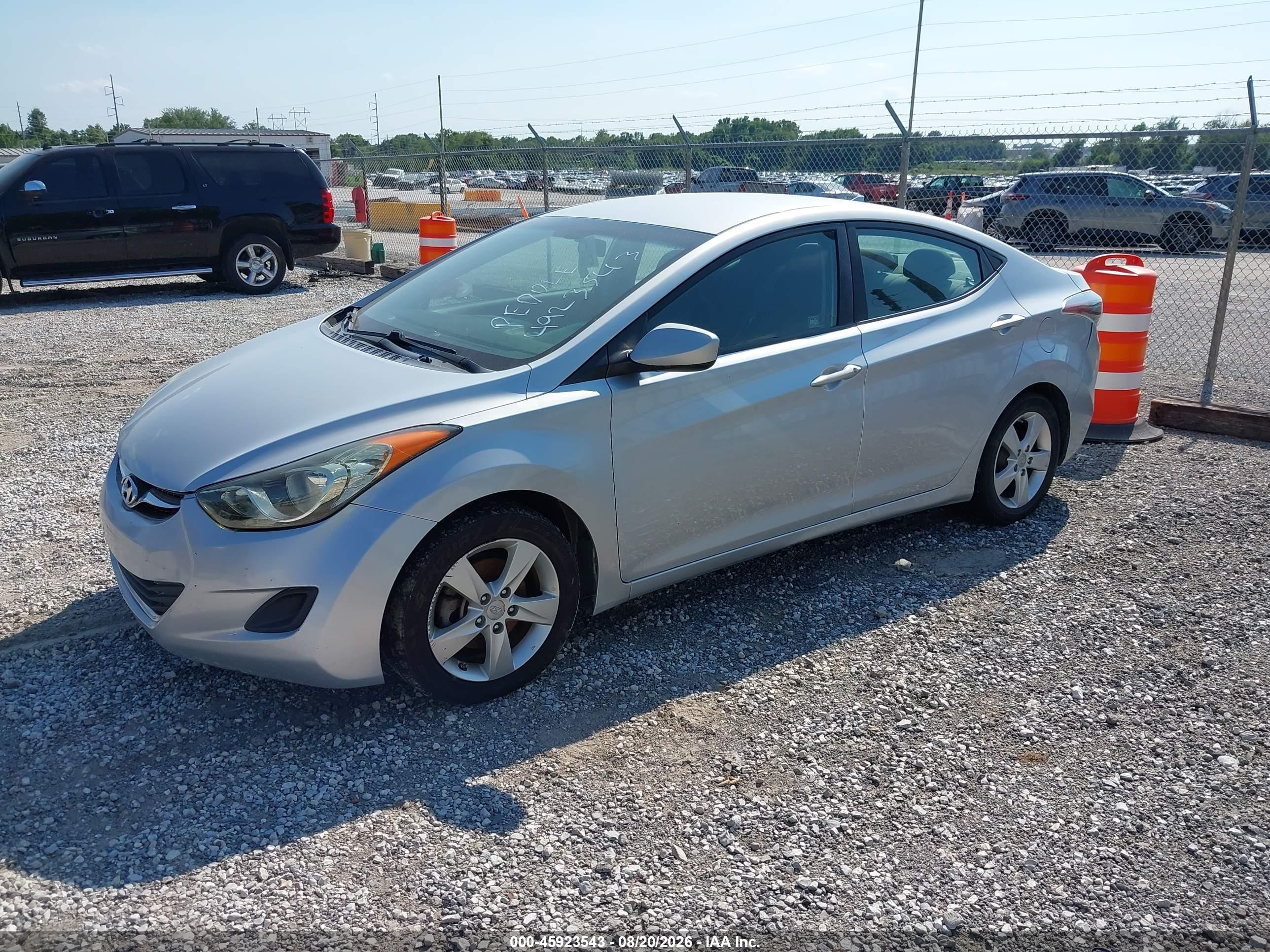2013 Hyundai Elantra Gls Silver vin: 5NPDH4AE6DH361494