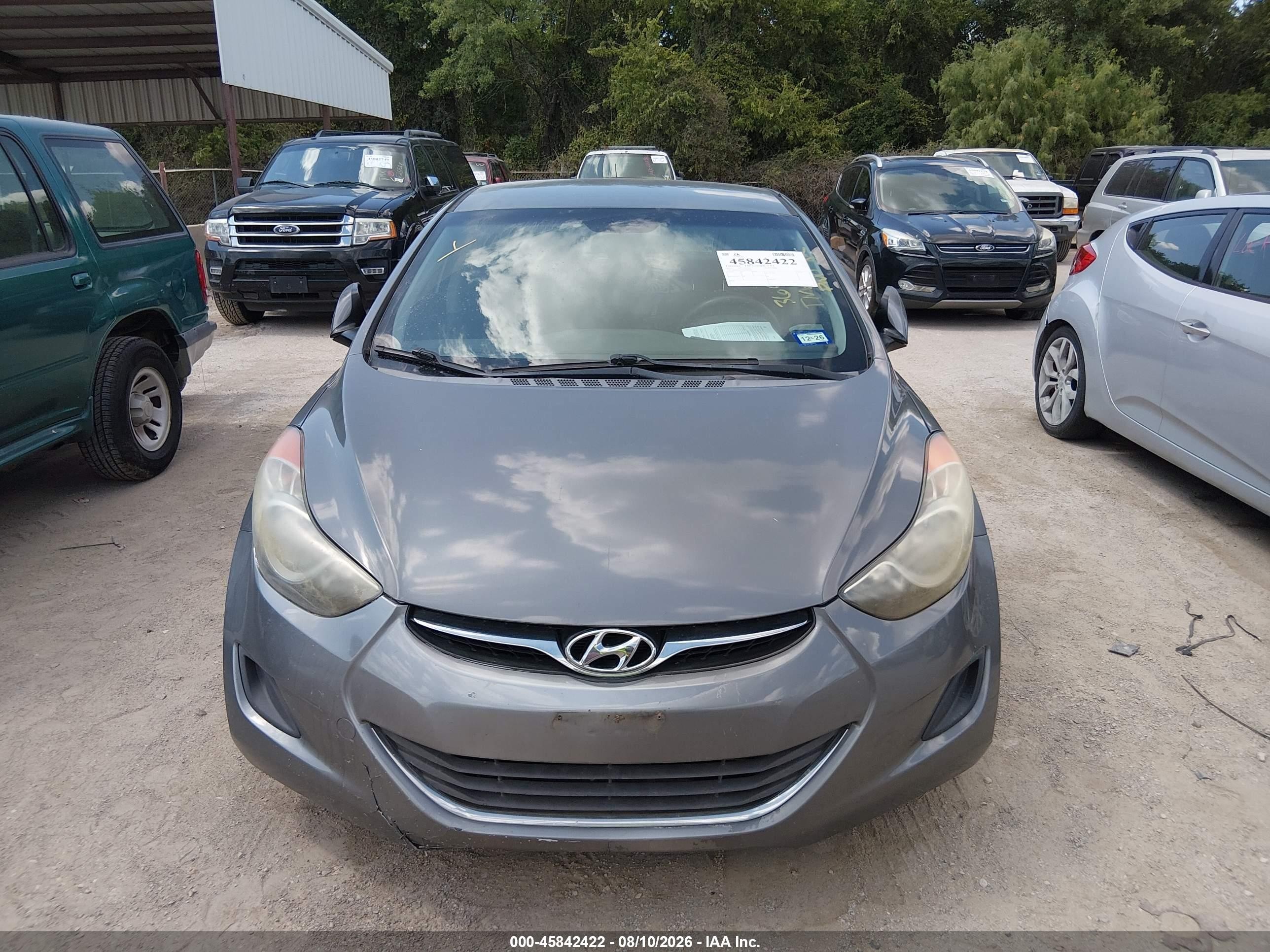 2013 Hyundai Elantra Gls Gray vin: 5NPDH4AE6DH369269