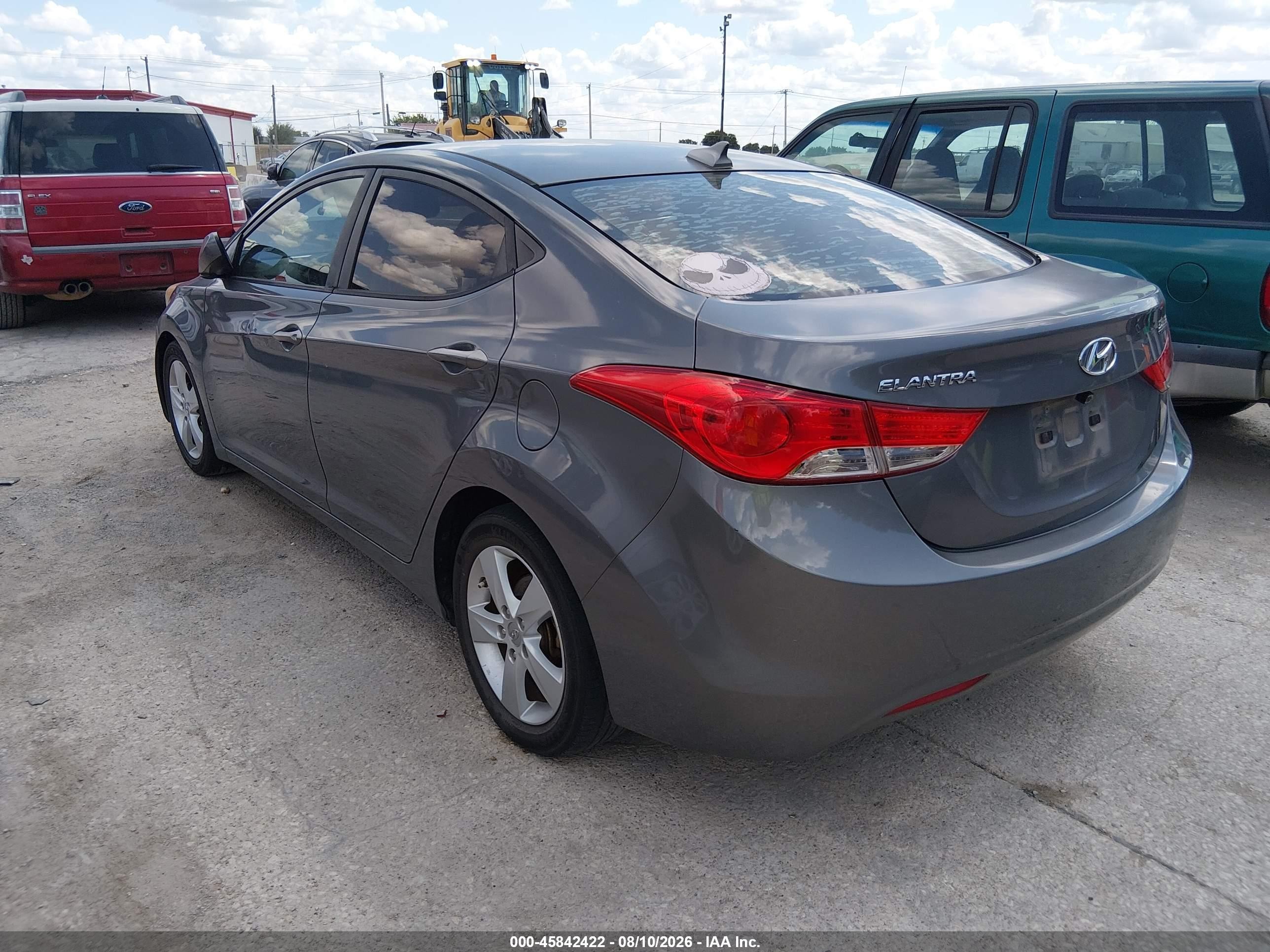 2013 Hyundai Elantra Gls Gray vin: 5NPDH4AE6DH369269