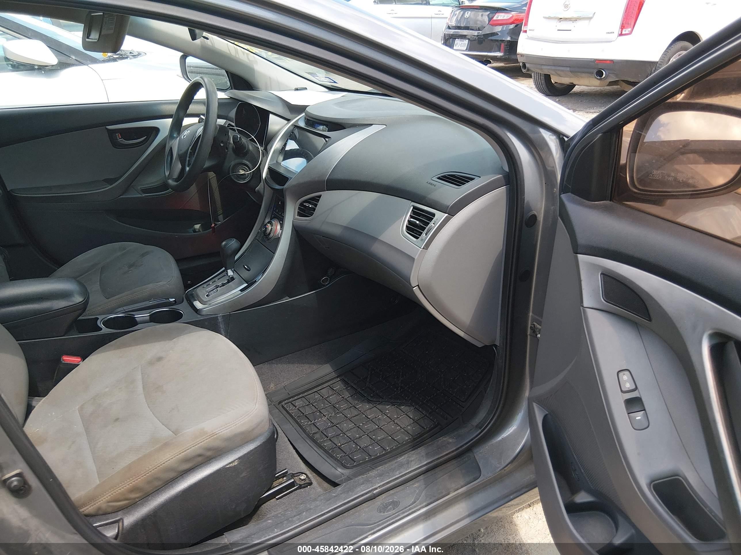 2013 Hyundai Elantra Gls Gray vin: 5NPDH4AE6DH369269