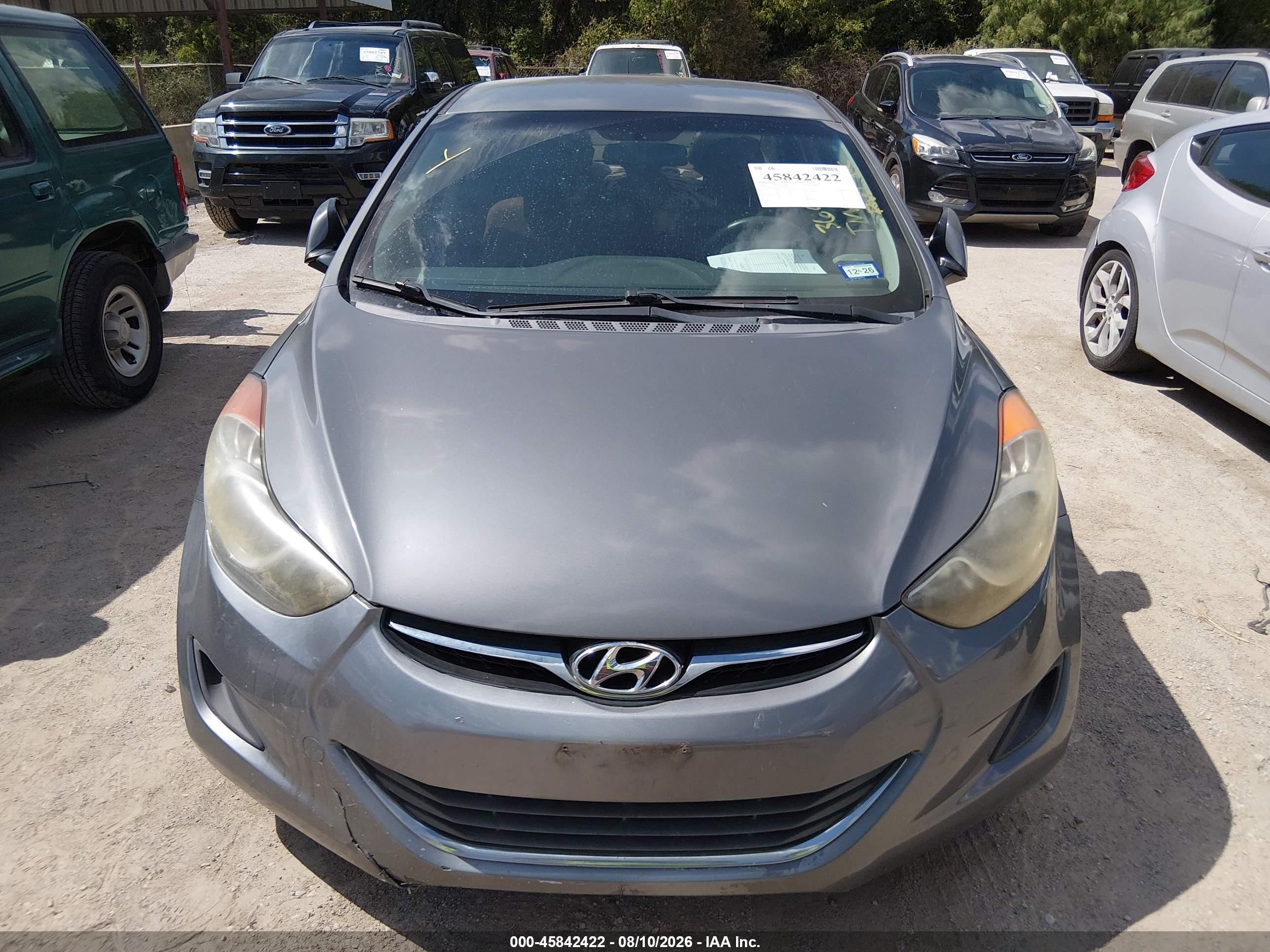 2013 Hyundai Elantra Gls Gray vin: 5NPDH4AE6DH369269