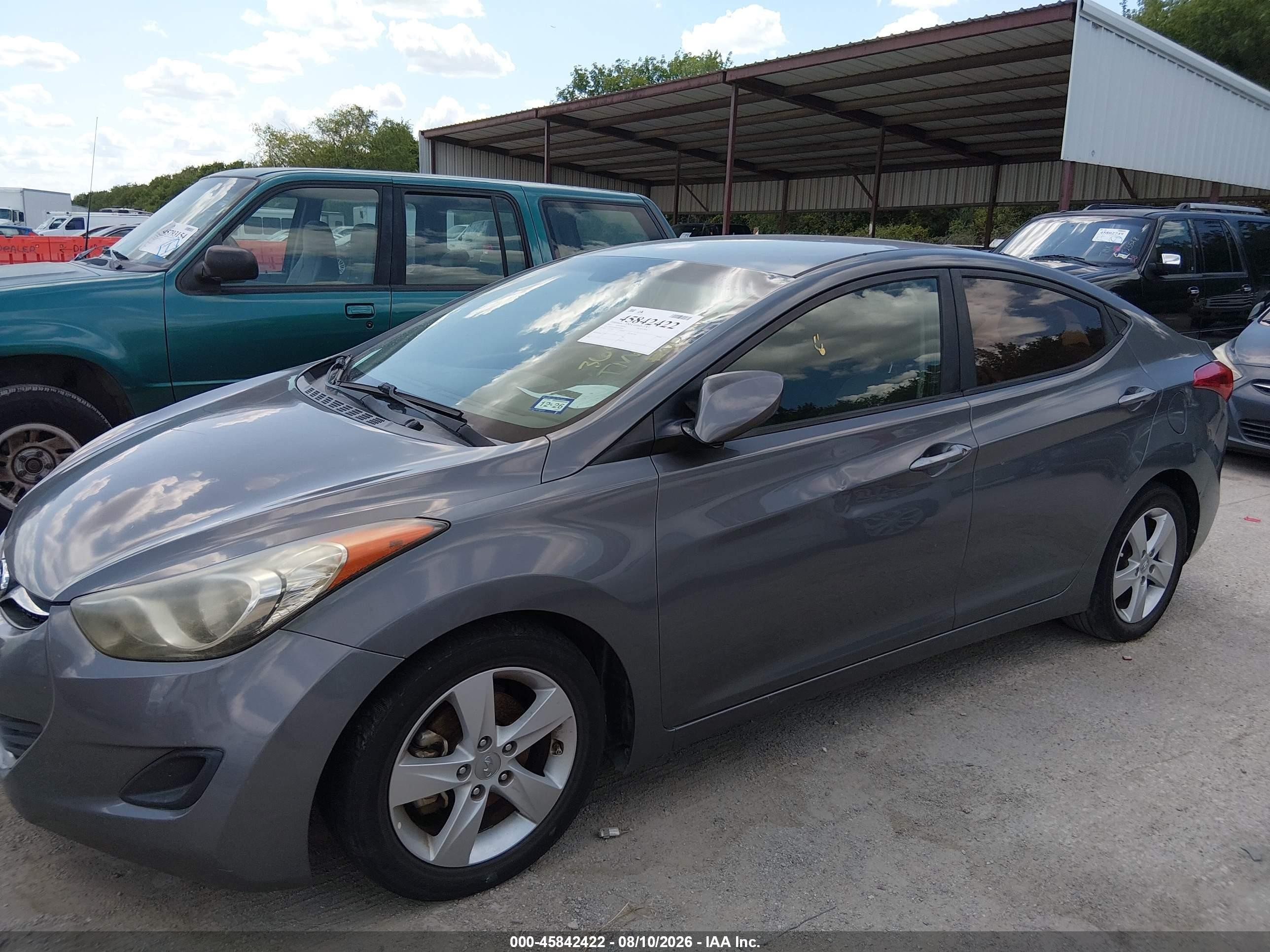 2013 Hyundai Elantra Gls Gray vin: 5NPDH4AE6DH369269