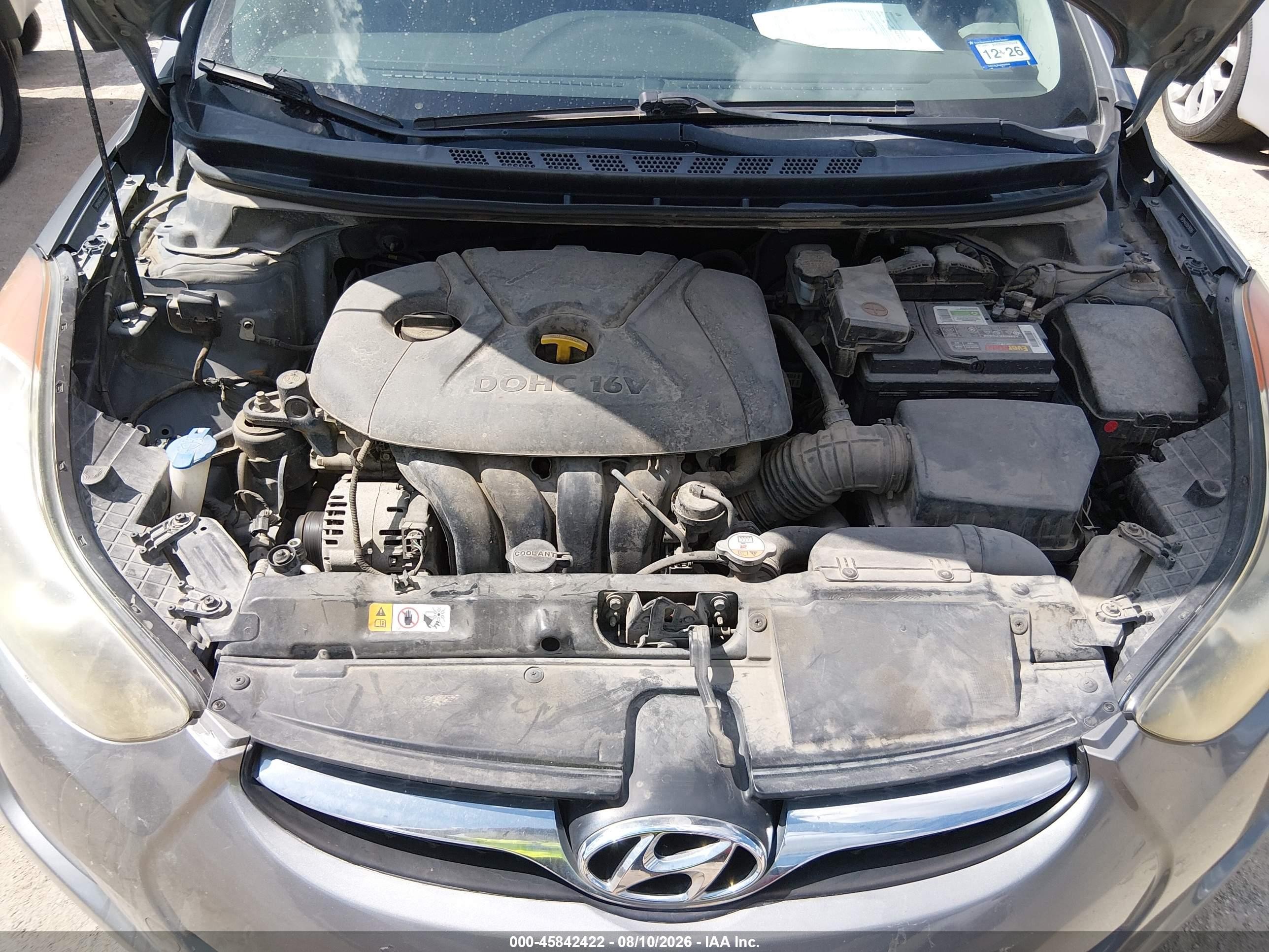 2013 Hyundai Elantra Gls Gray vin: 5NPDH4AE6DH369269