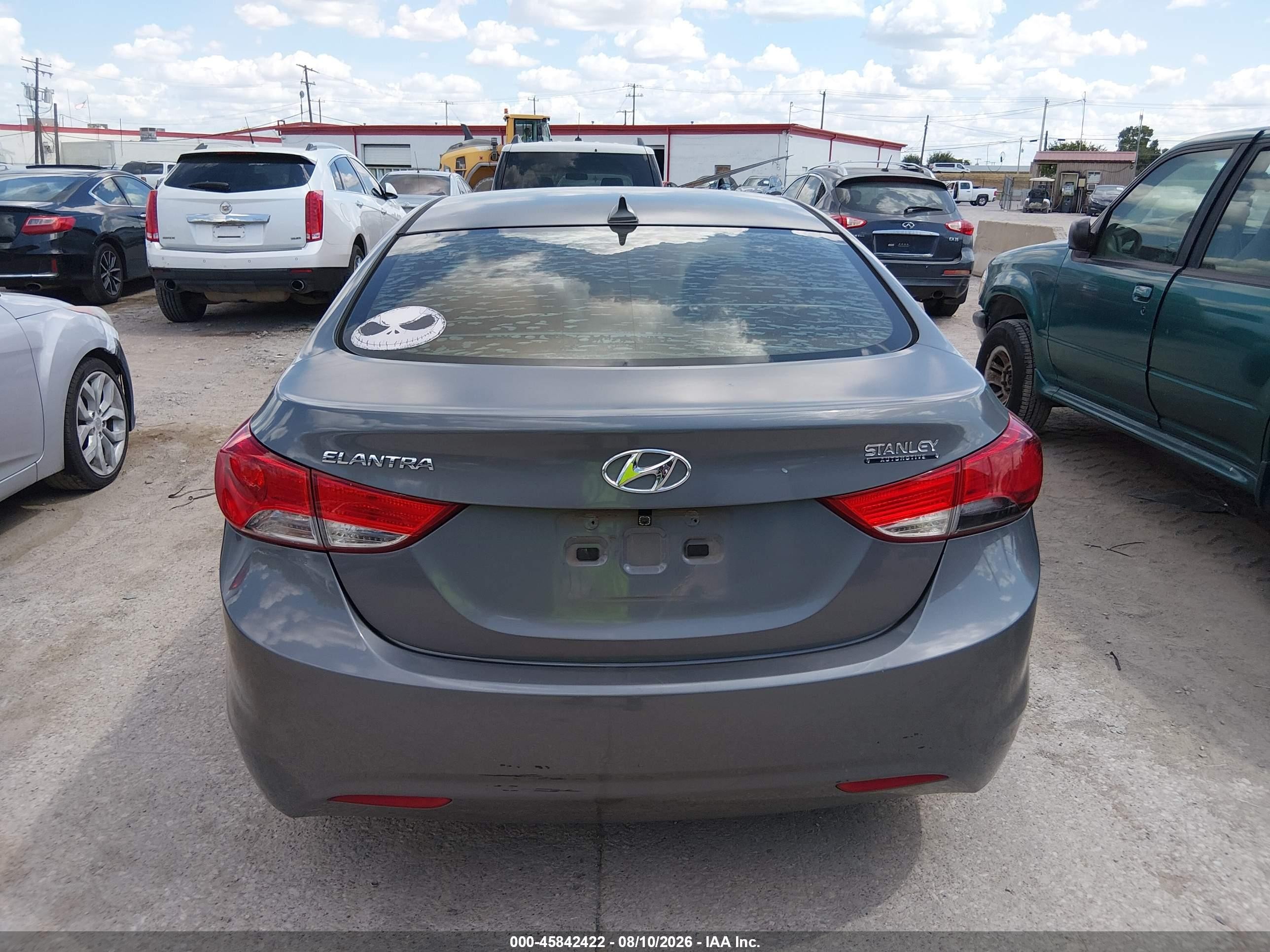 2013 Hyundai Elantra Gls Gray vin: 5NPDH4AE6DH369269