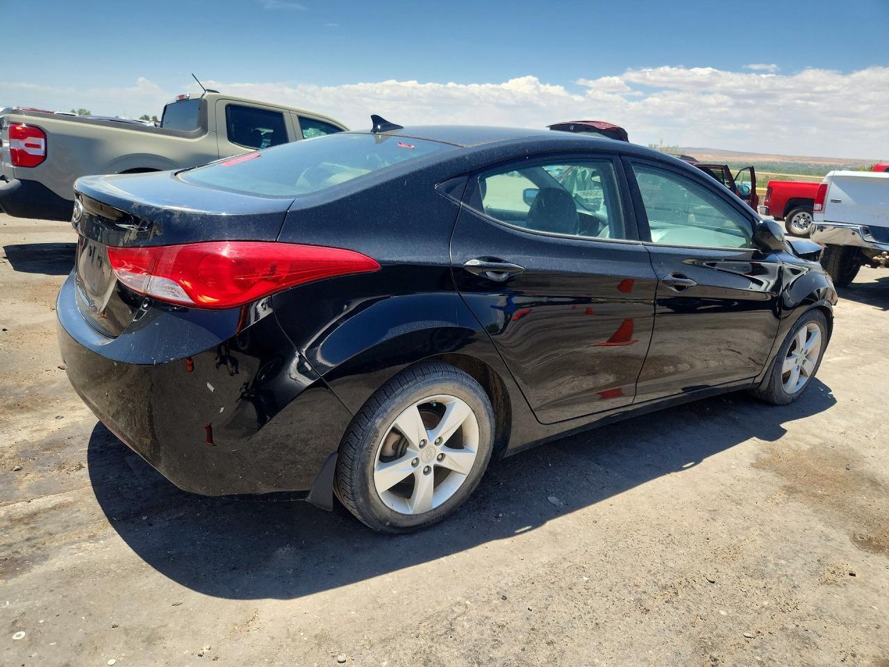 2013 Hyundai Elantra Gls Black vin: 5NPDH4AE6DH372785