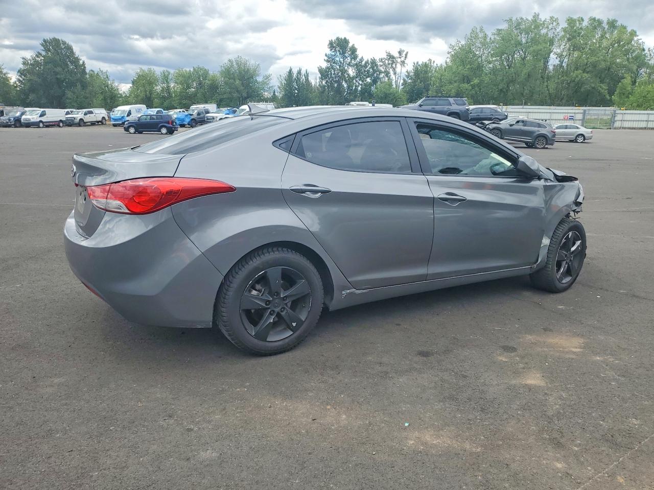 2013 Hyundai Elantra Gls Серый vin: 5NPDH4AE6DH380398