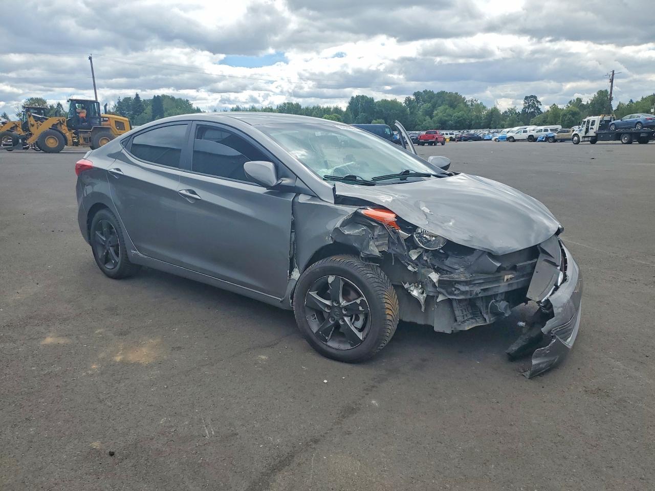 2013 Hyundai Elantra Gls Серый vin: 5NPDH4AE6DH380398