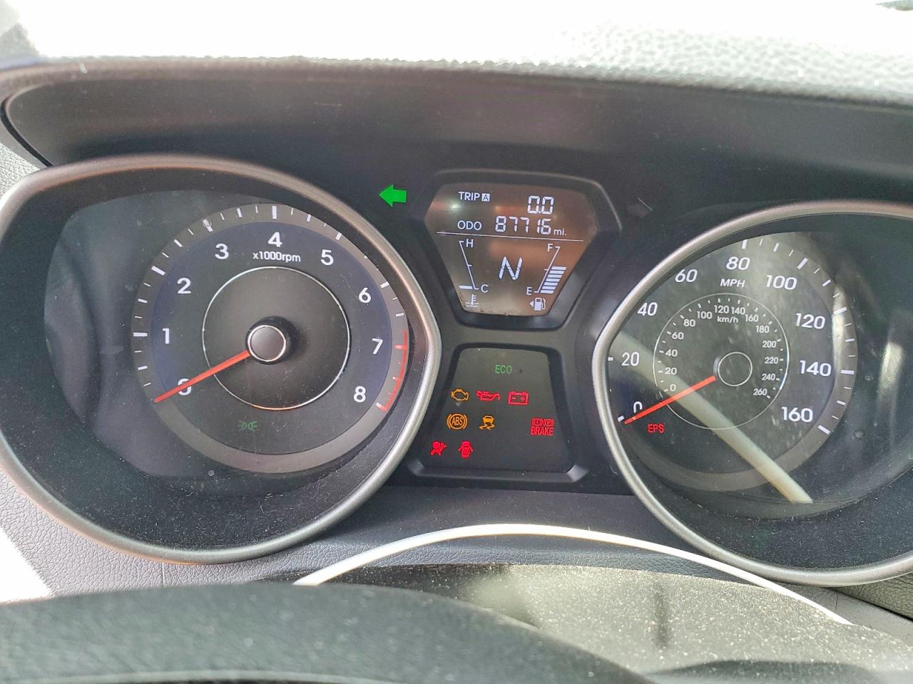 2013 Hyundai Elantra Gls Серый vin: 5NPDH4AE6DH380398