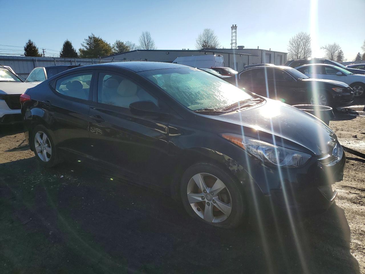 2013 Hyundai Elantra Gls Black vin: 5NPDH4AE6DH381163