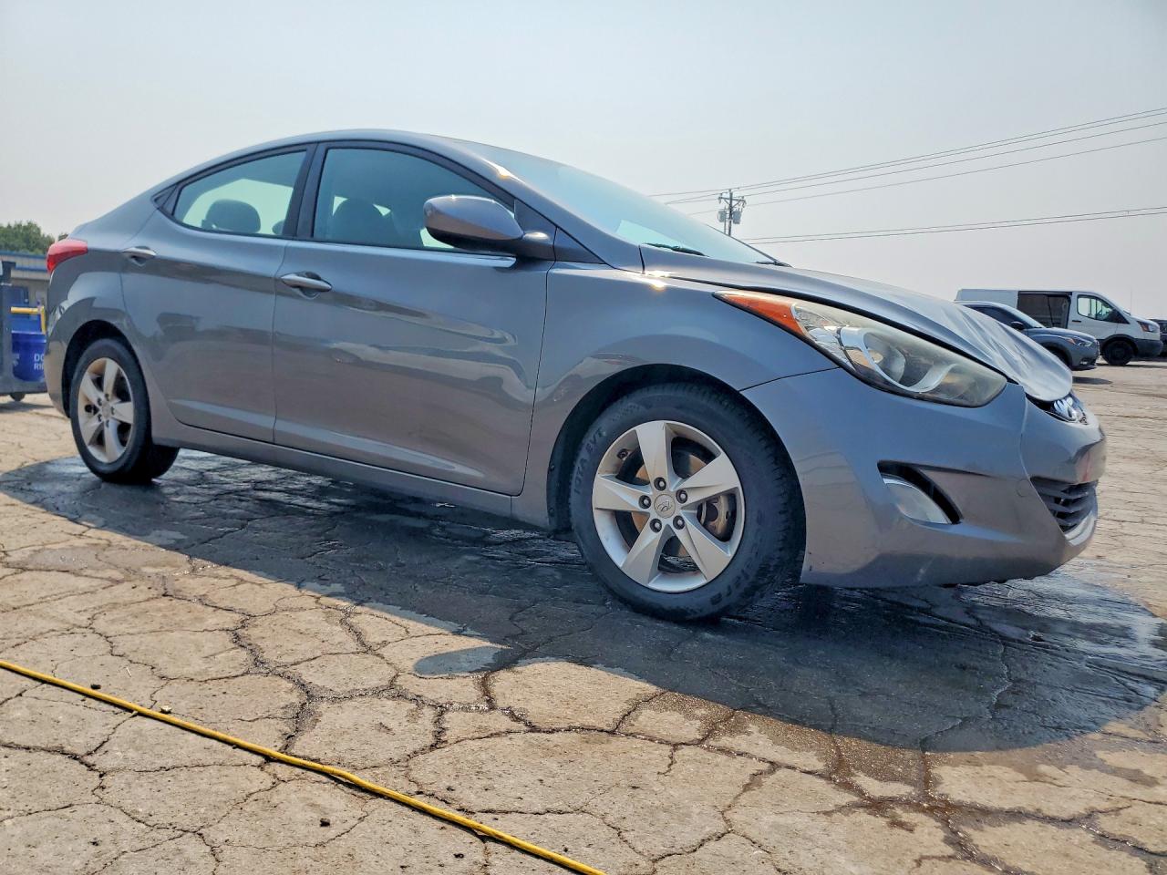2013 Hyundai Elantra Gls Gray vin: 5NPDH4AE6DH385827