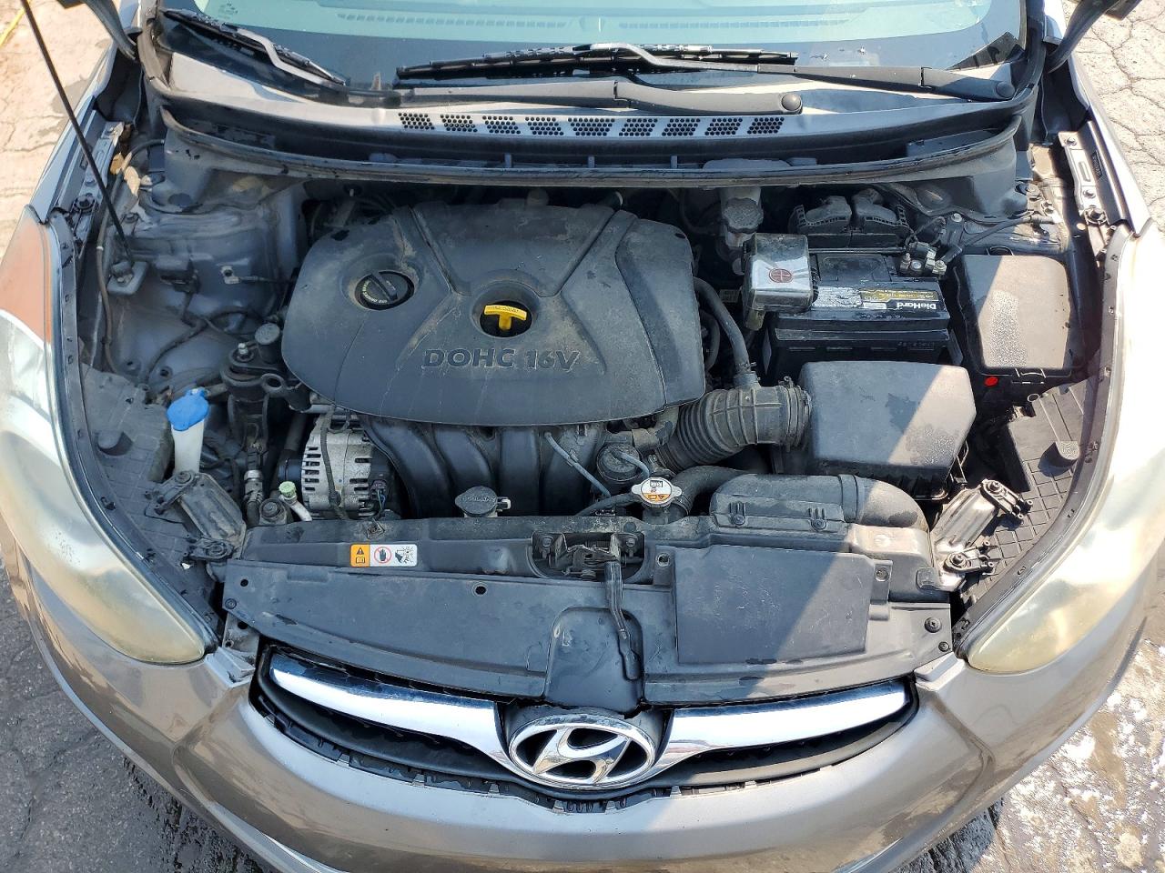 2013 Hyundai Elantra Gls Gray vin: 5NPDH4AE6DH385827