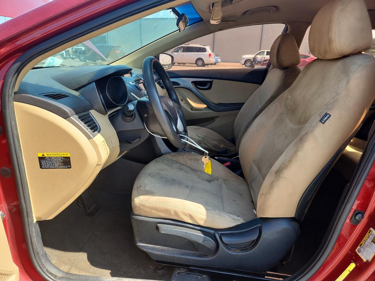 2013 Hyundai Elantra Gls Red vin: 5NPDH4AE6DH385908