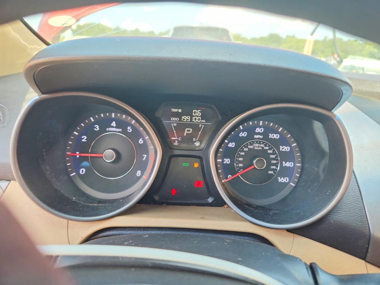 2013 Hyundai Elantra Gls Red vin: 5NPDH4AE6DH385908