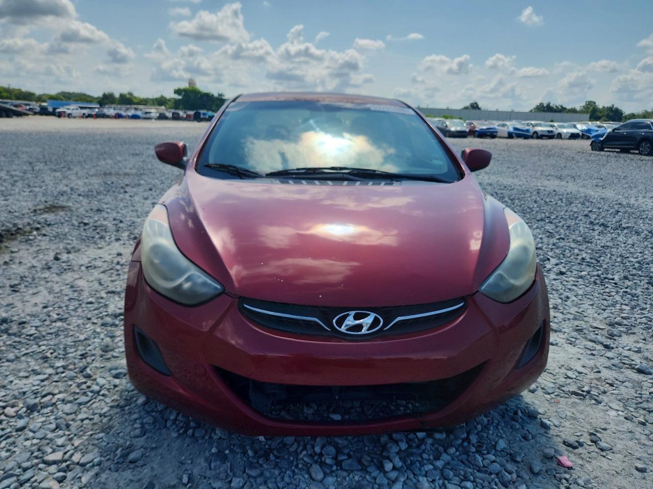 2013 Hyundai Elantra Gls Red vin: 5NPDH4AE6DH385908