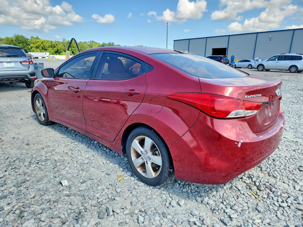 2013 Hyundai Elantra Gls Red vin: 5NPDH4AE6DH385908