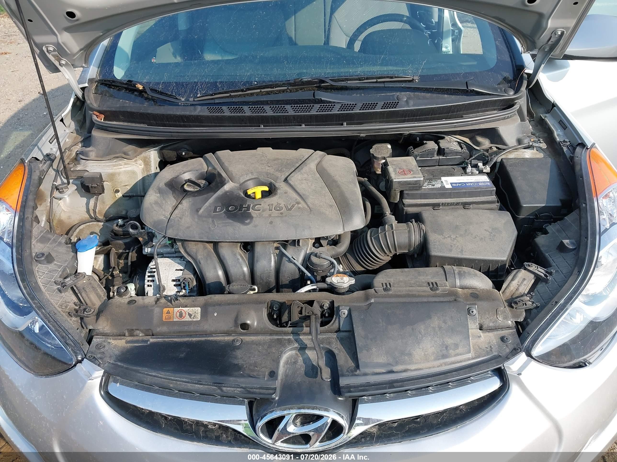 2013 Hyundai Elantra Gls Silver vin: 5NPDH4AE6DH392714