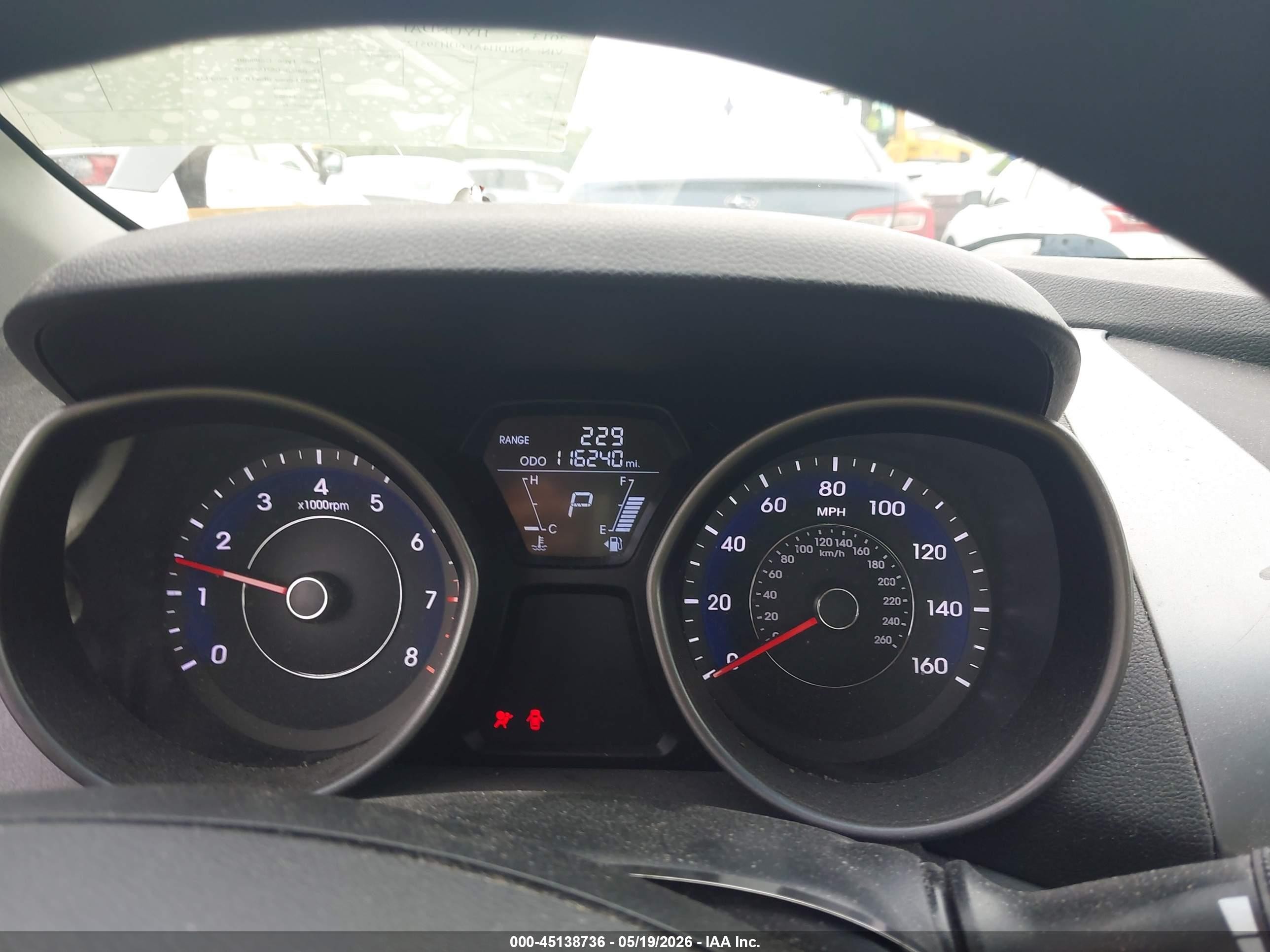 2013 Hyundai Elantra Gls Gray vin: 5NPDH4AE6DH395127