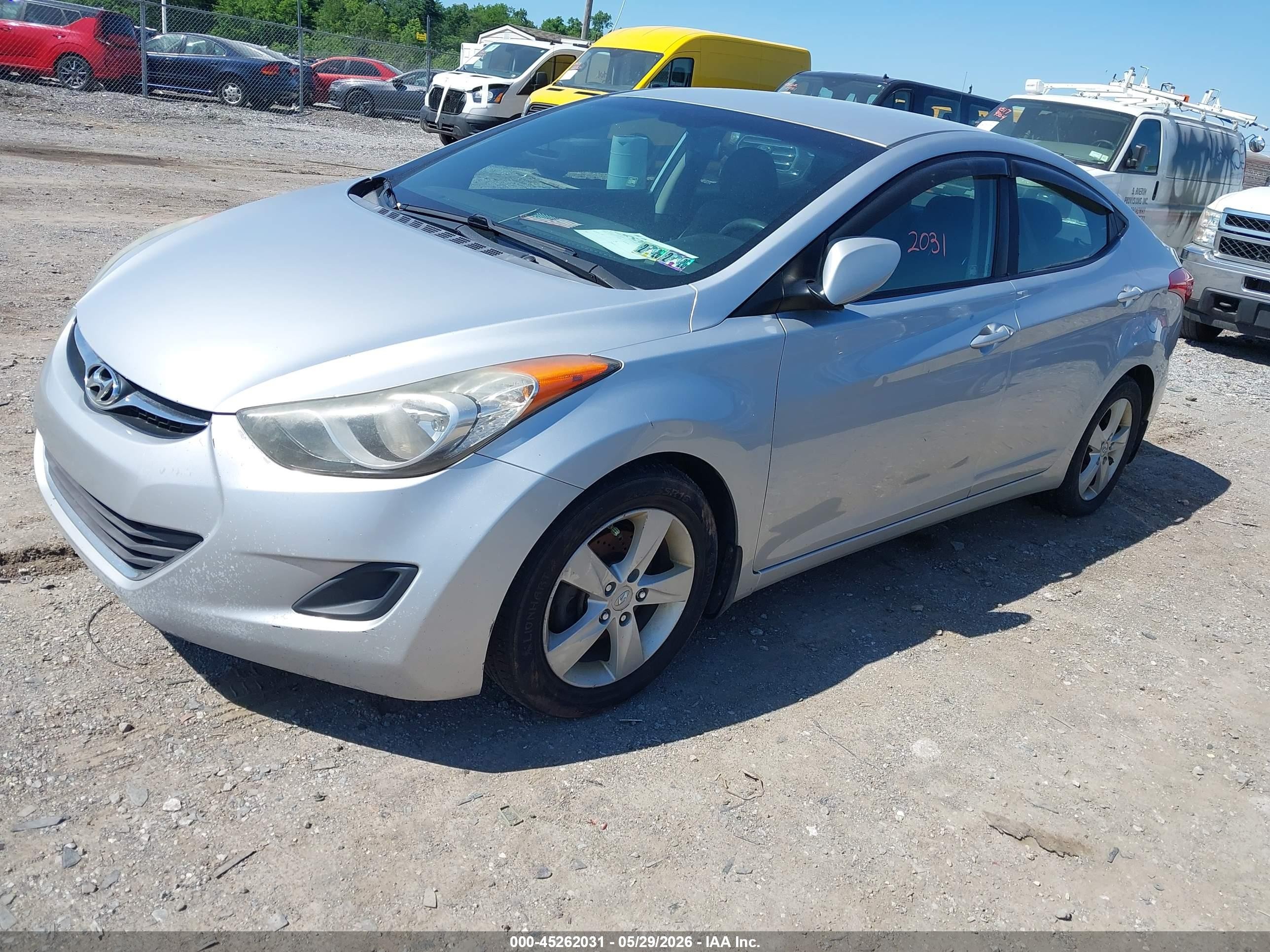 2013 Hyundai Elantra Gls Silver vin: 5NPDH4AE6DH397752