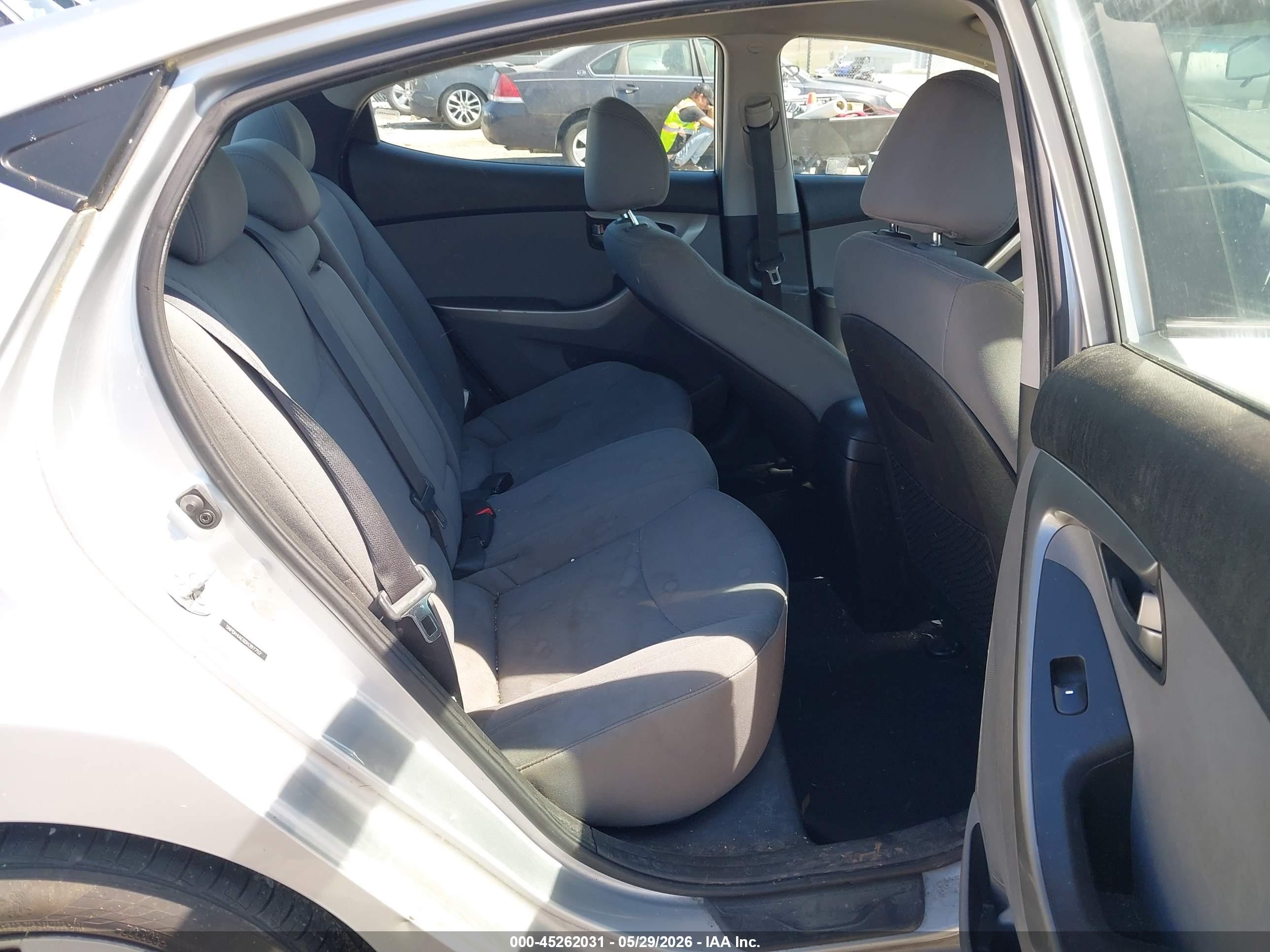 2013 Hyundai Elantra Gls Silver vin: 5NPDH4AE6DH397752