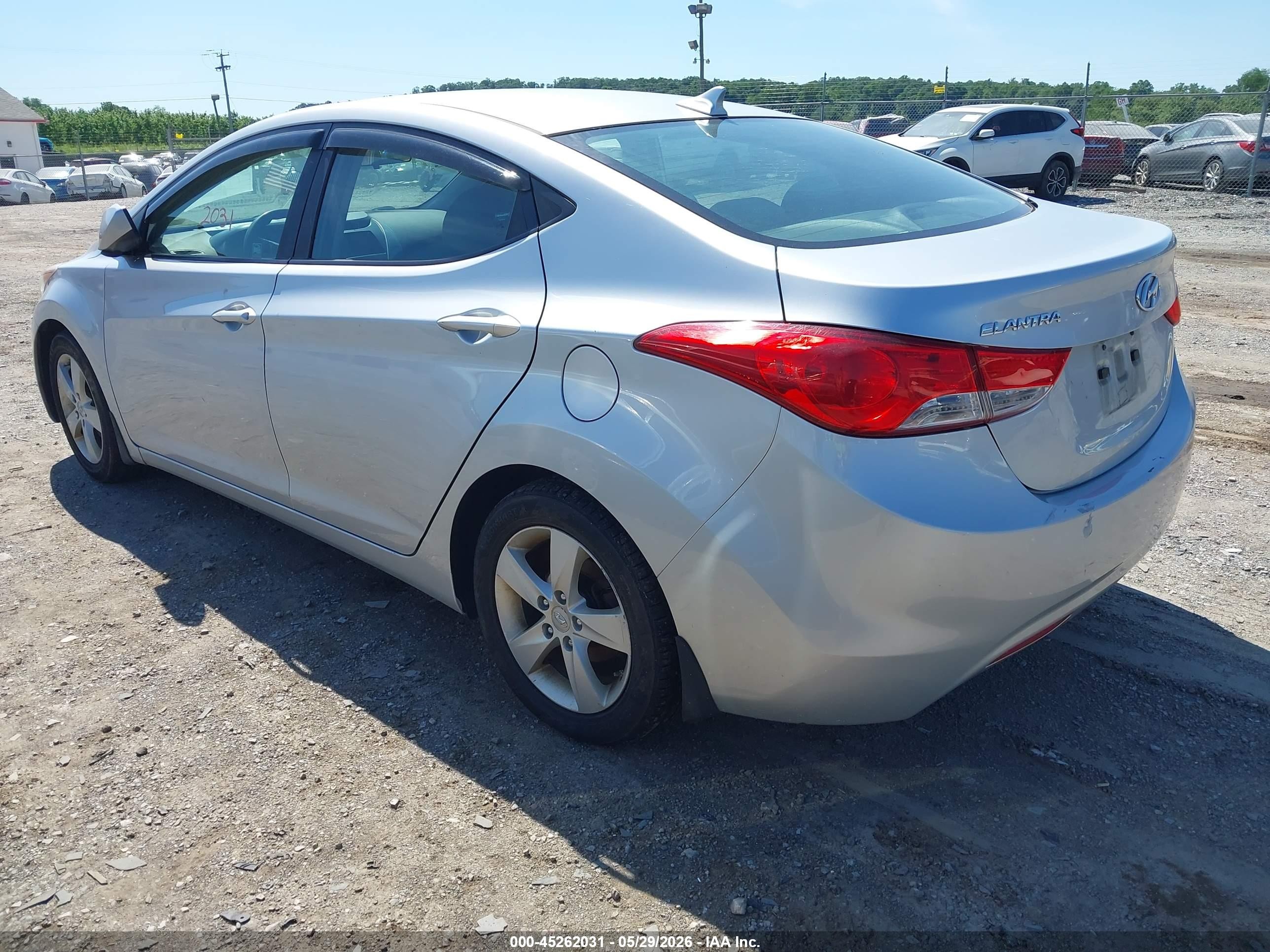 2013 Hyundai Elantra Gls Silver vin: 5NPDH4AE6DH397752