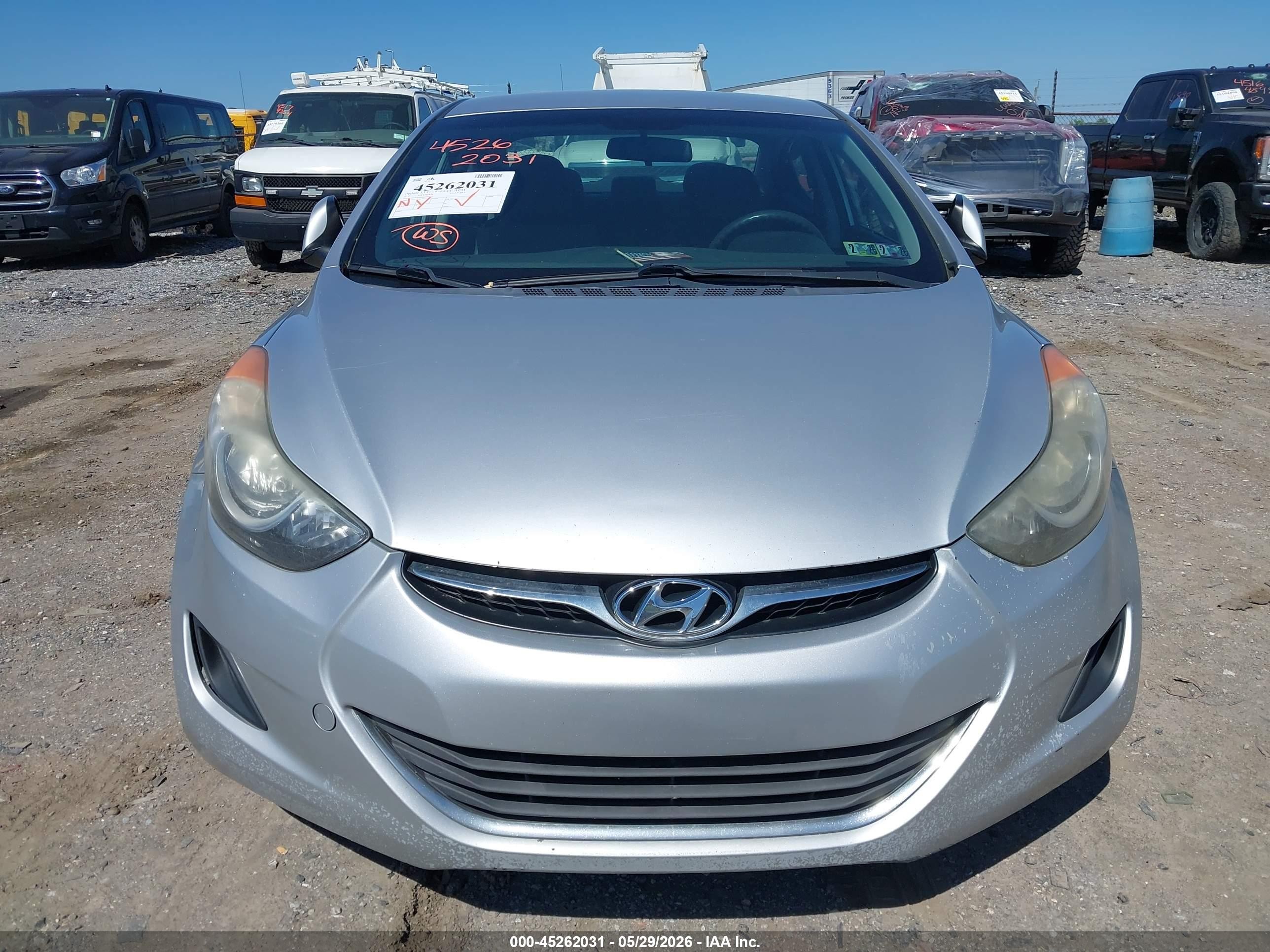 2013 Hyundai Elantra Gls Silver vin: 5NPDH4AE6DH397752