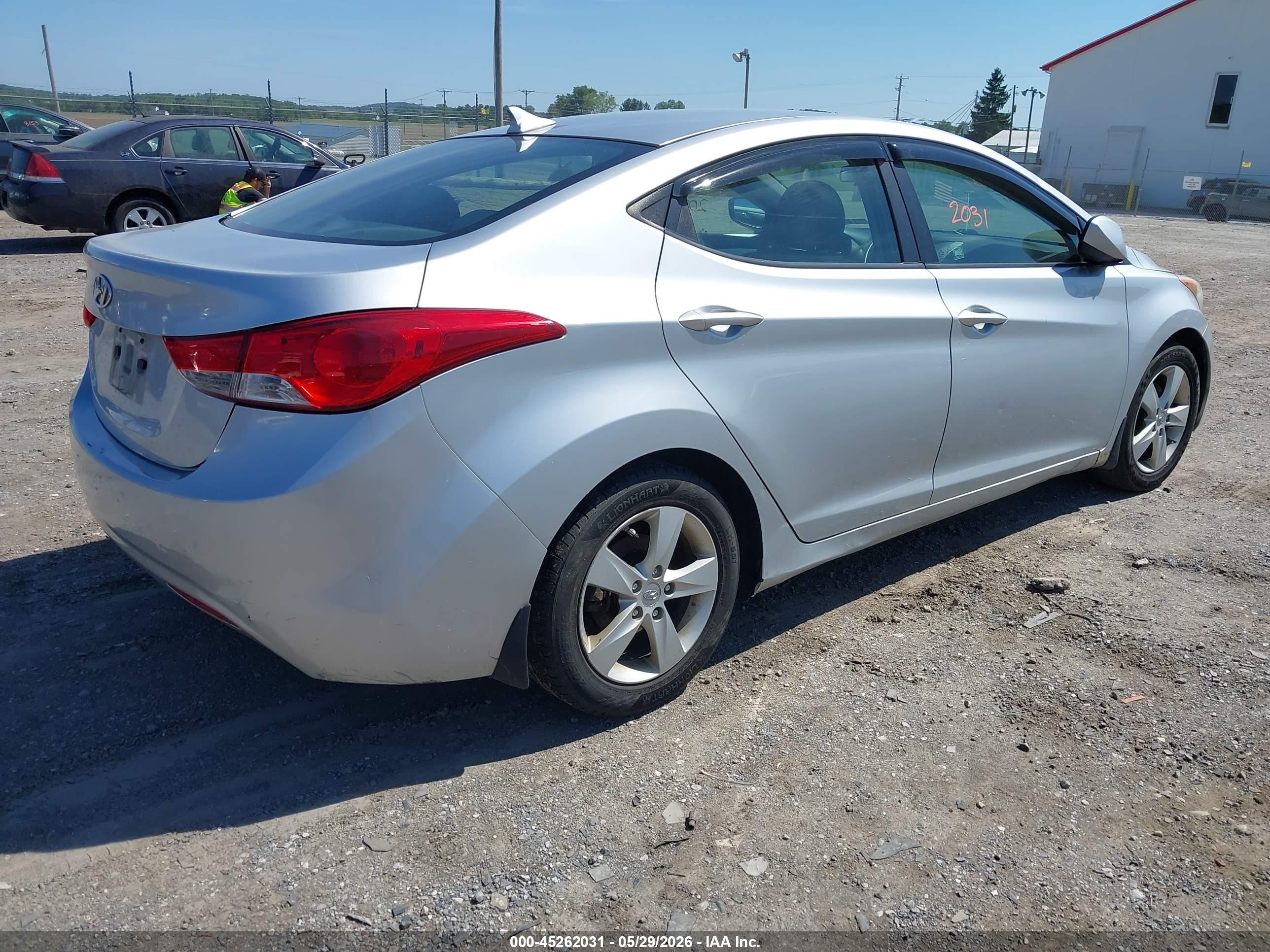2013 Hyundai Elantra Gls Silver vin: 5NPDH4AE6DH397752