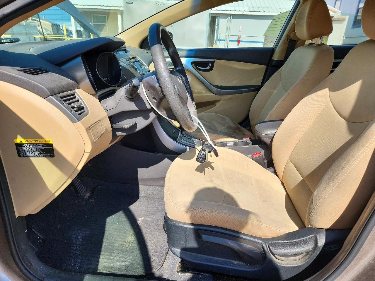 2013 Hyundai Elantra Gls Beige vin: 5NPDH4AE6DH397931