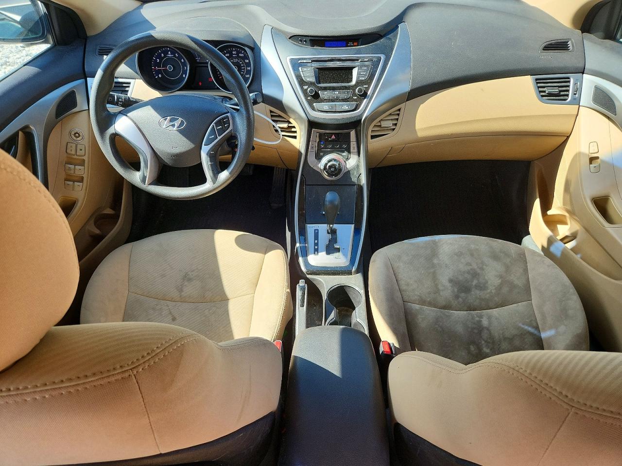 2013 Hyundai Elantra Gls Beige vin: 5NPDH4AE6DH397931
