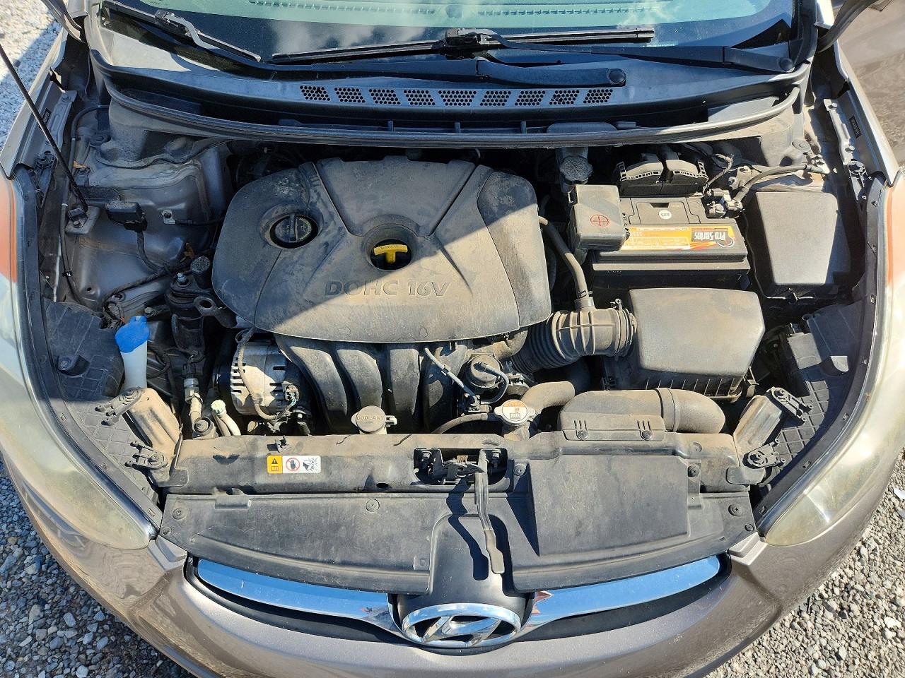 2013 Hyundai Elantra Gls Beige vin: 5NPDH4AE6DH397931
